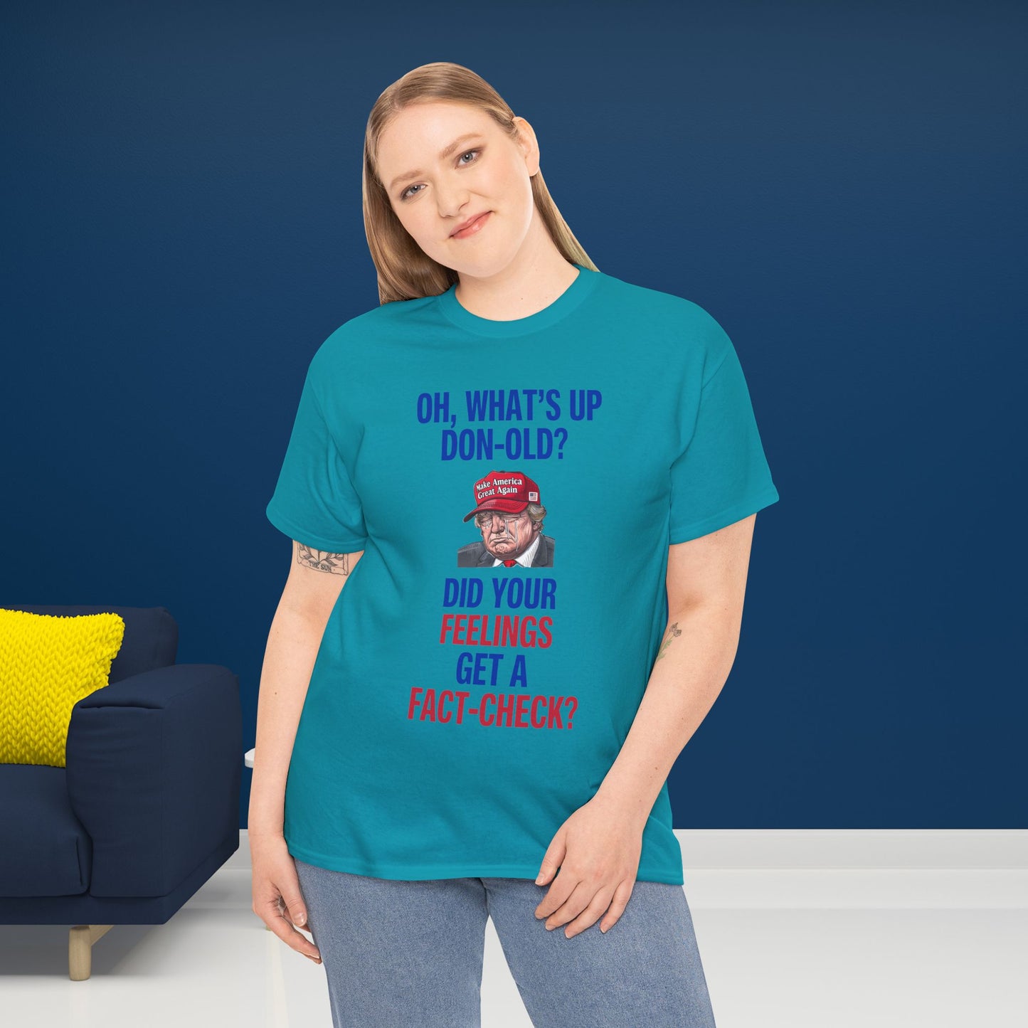 Did Your Feelings Get a Fact-Check? Shirt- Humorous Anti-Fascism Tee-  Democrat Presidential Election T-Shirt