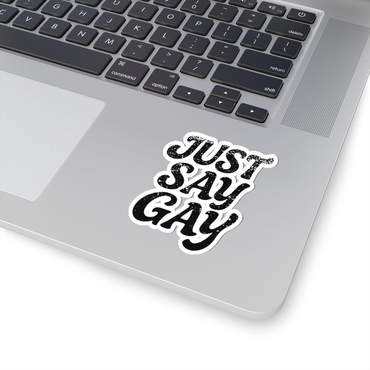 Just Say Gay LGBT Water Bottle Sticker for Laptop LGBTQ Decal Queer Lesbian Bisexual Transgender Gay Pride Merch LGBTQIA Political Adhesive