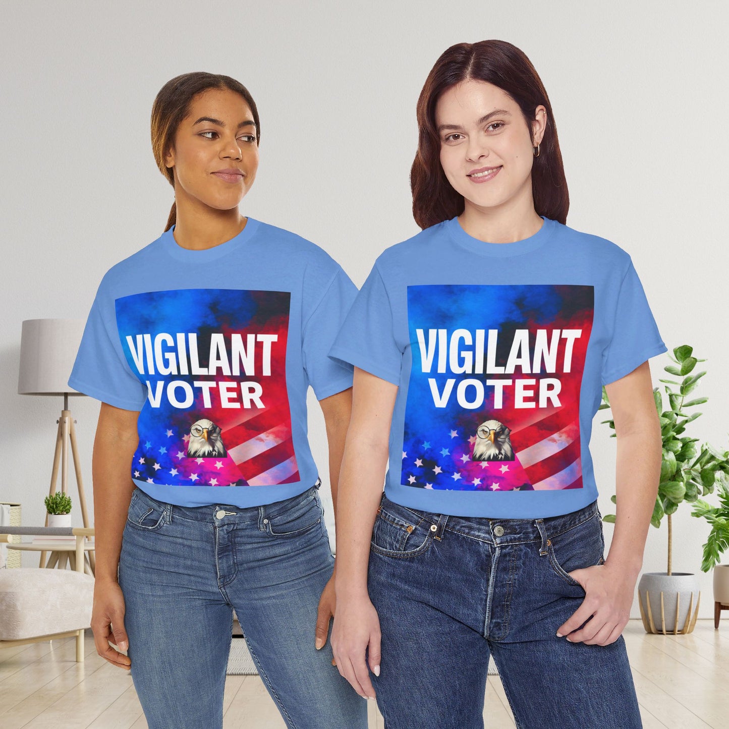 Vigilant Voter Shirt- Vote Blue Save Democracy Tee- Democrat Presidential Election T-Shirt