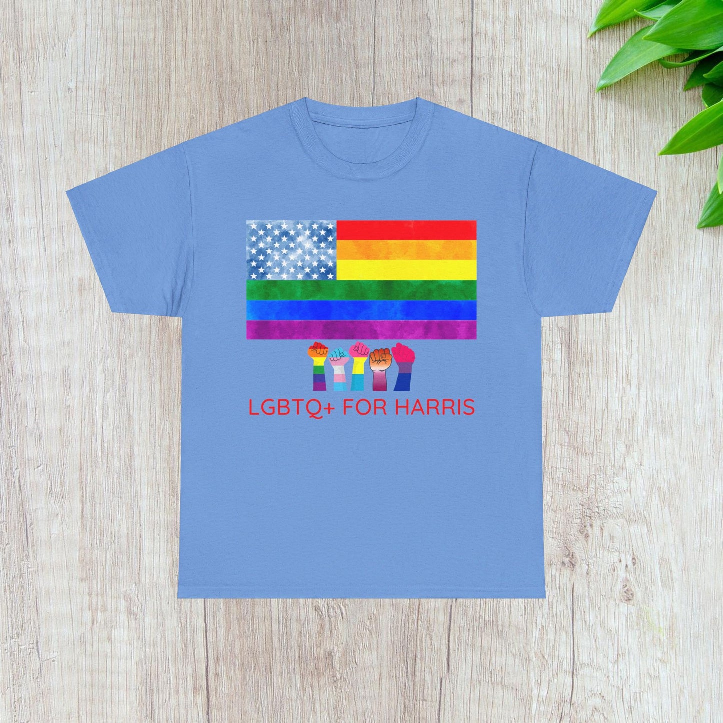 LGBTQ+ for Harris Shirt- Queer for Harris Tee-  Democrat Presidential Election T-Shirt