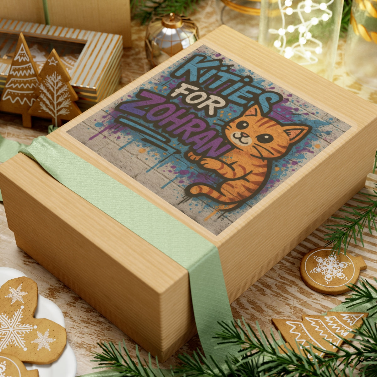 Political Sticker Kitties for Zohran Mamdani Merch NYC New York City Mayor 2025 Decal FDT Anti-Fascism Resistance Decal Social Democrat