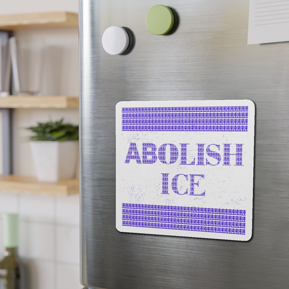 Political Magnet Anti-Trump Merch Abolish ICE Fuck Donald Trump Car Magnet Political FDT Resist Protest Gear Anti-Fascism Democratic Sign