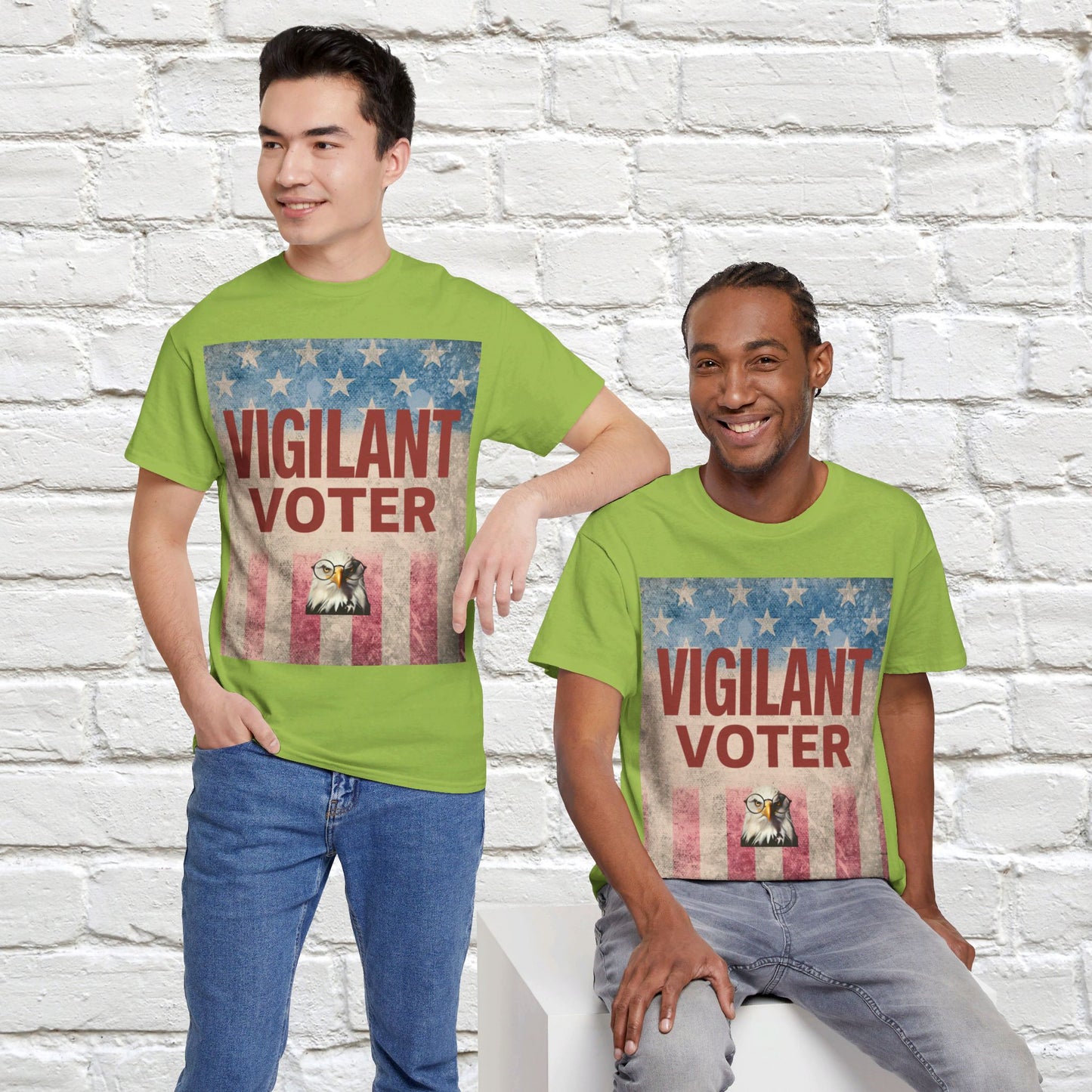 Vigilant Voter Shirt- Vote Blue Save Democracy Tee- Democrat Presidential Election T-Shirt