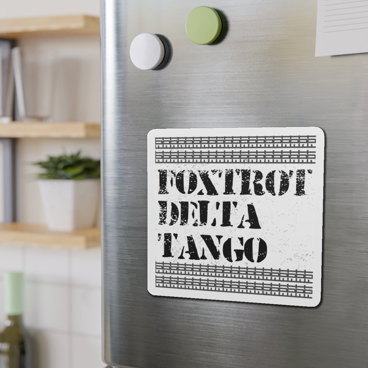 Political Magnet Anti-Trump Merch Foxtrot Delta Tango Car Magnet Political Decal FDT Resist Protest Activism Gear Anti-Fascism Resistance