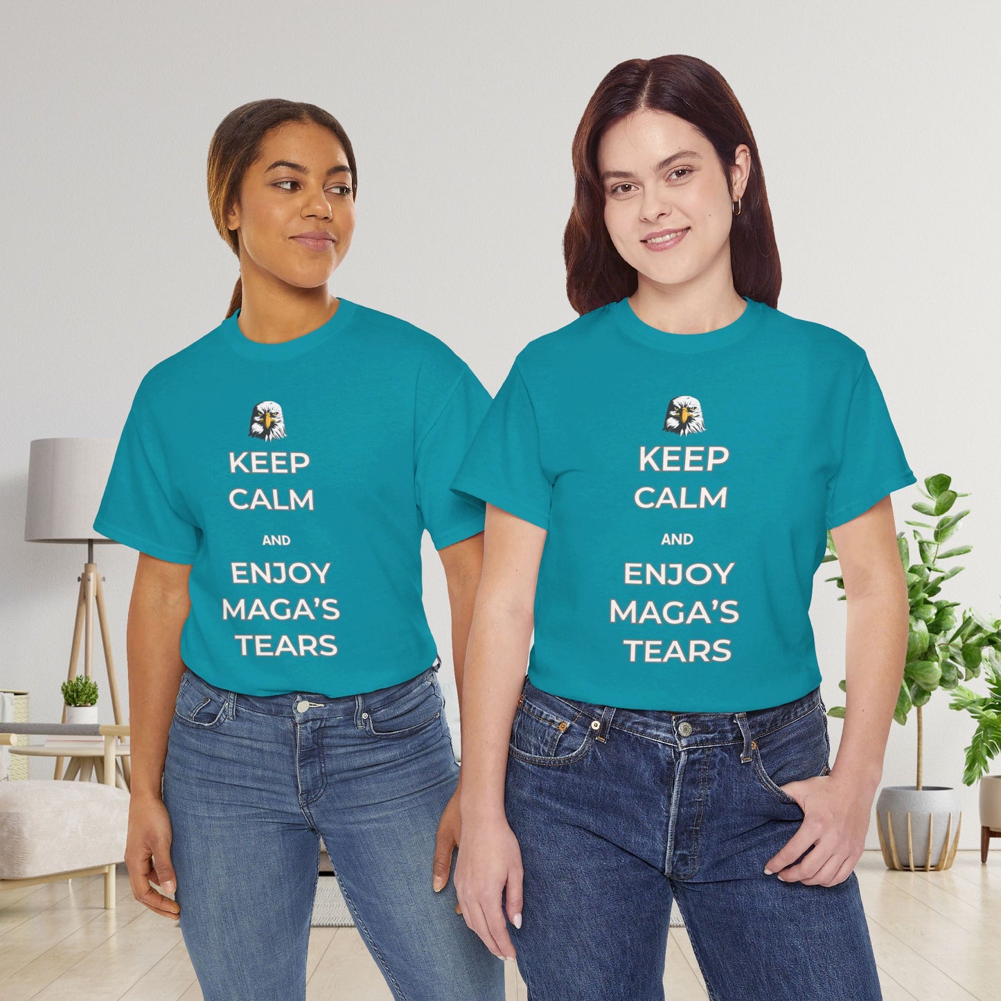 Keep Calm and Enjoy MAGA's Tears Shirt- Harris Walz Tee-  Democrat Presidential Election T-Shirt