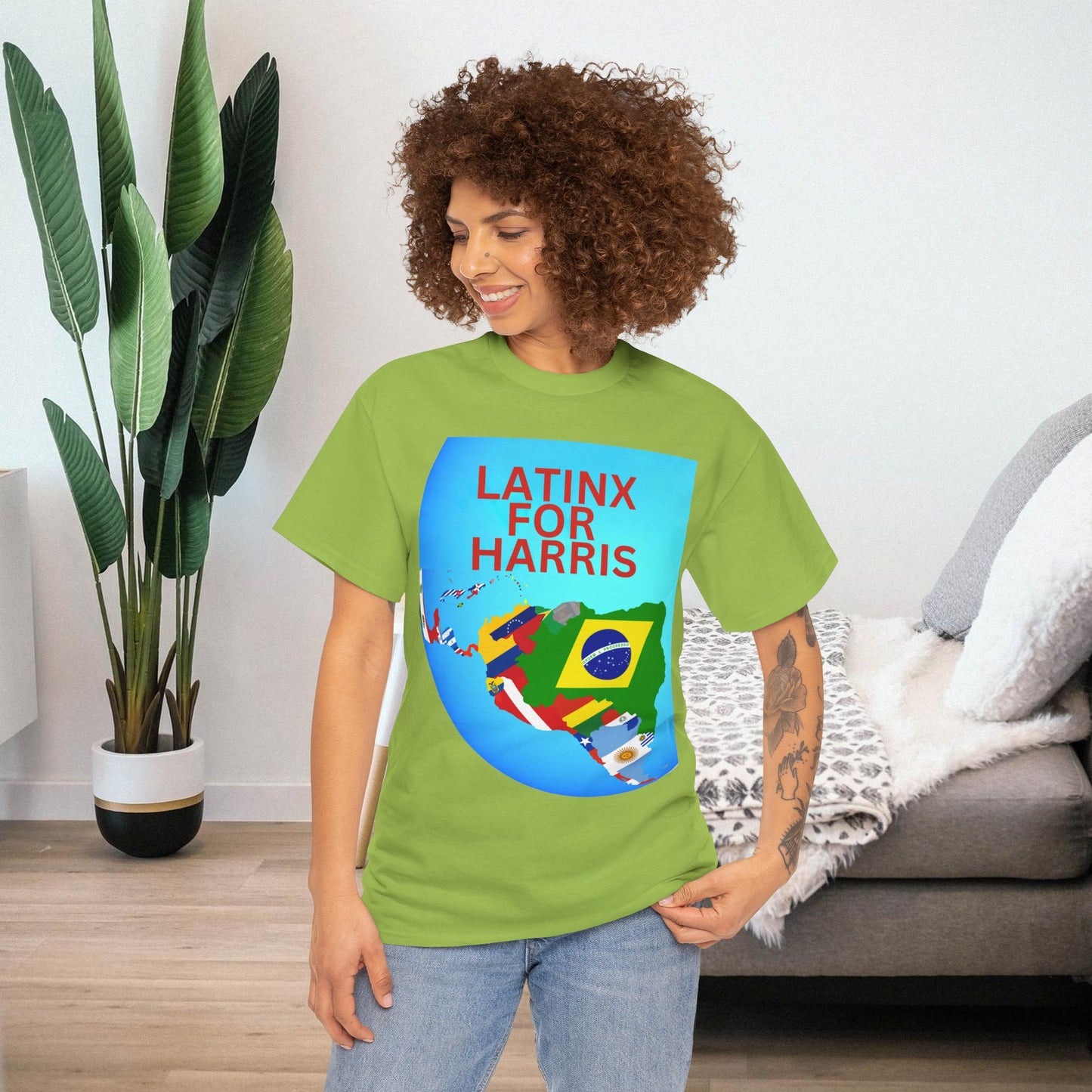 Latinx For Harris Shirt - Harris/Walz 2024 T-Shirt -  Democrat Presidential Election Tee