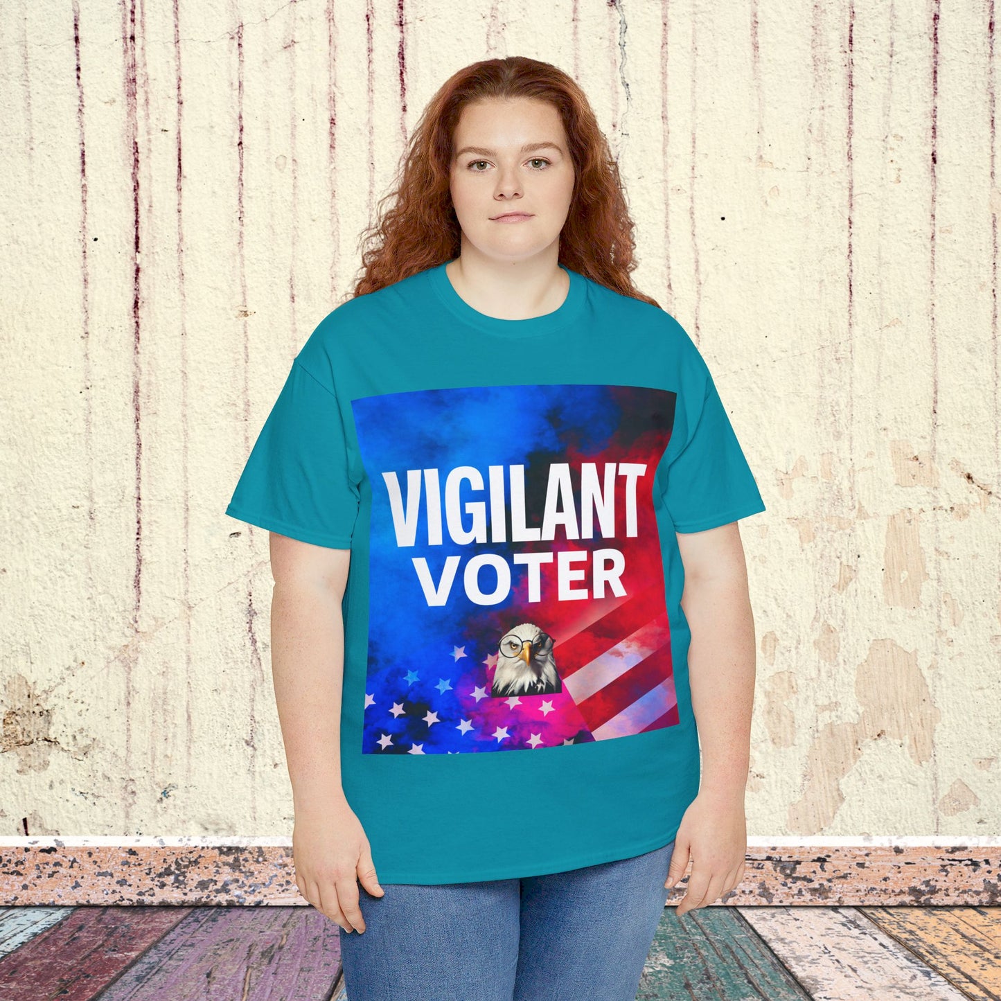 Vigilant Voter Shirt- Vote Blue Save Democracy Tee- Democrat Presidential Election T-Shirt