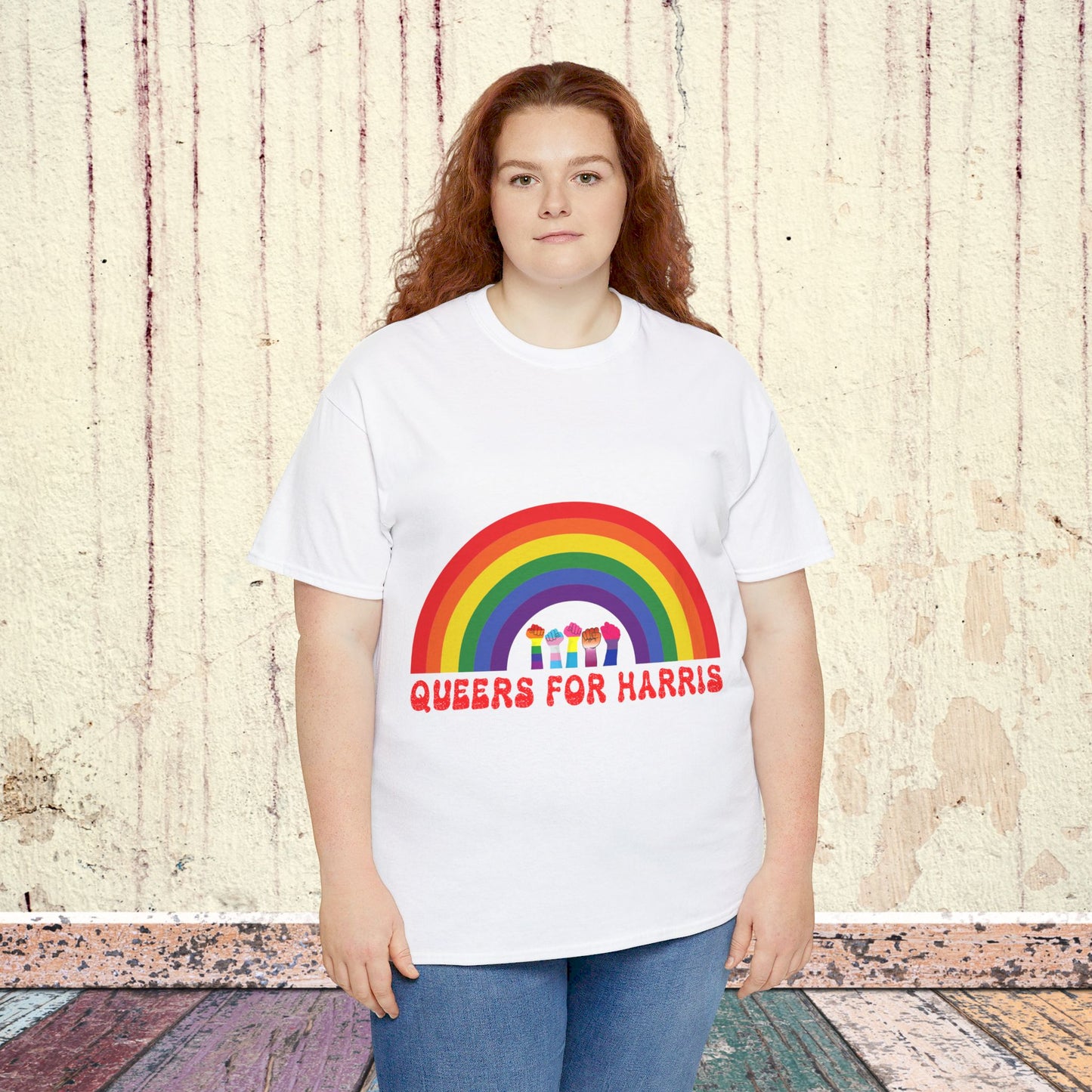 Queers For Harris Shirt- Support LGBTQ Tee-  Democrat Presidential Election T-Shirt