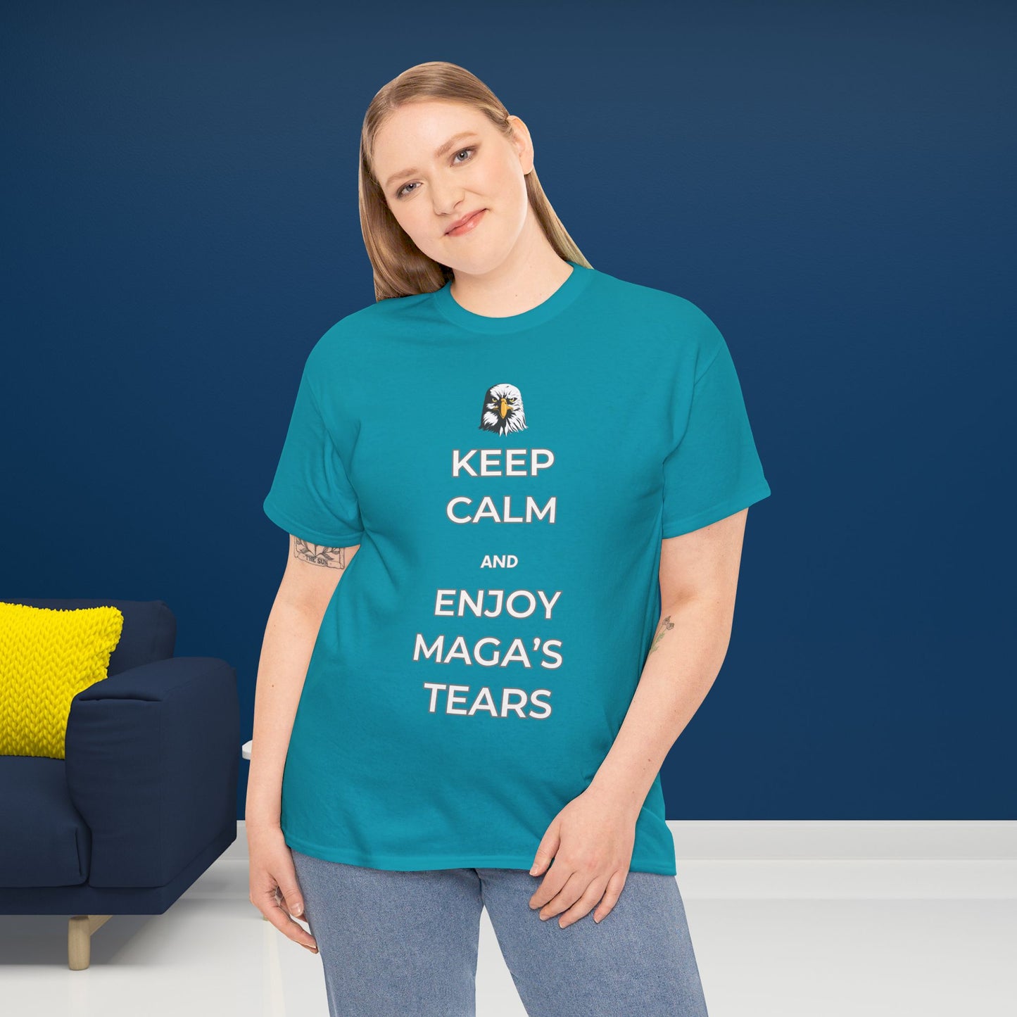 Keep Calm and Enjoy MAGA's Tears Shirt- Harris Walz Tee-  Democrat Presidential Election T-Shirt