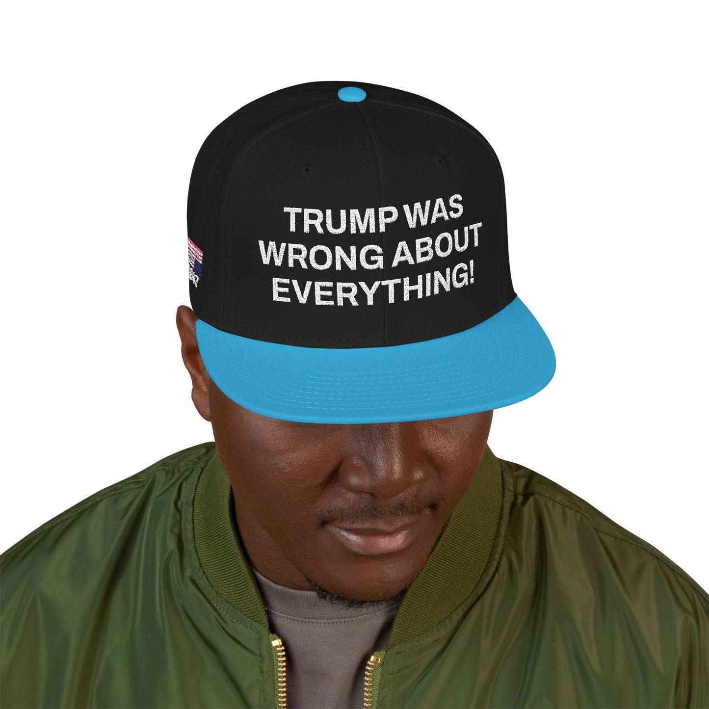 FDT Cap Embroidery Snapback DJT Protest Hat Trump Was Wrong About Everything Anti-Trump Merch Anti-Fascism Resistance Not My President Hat