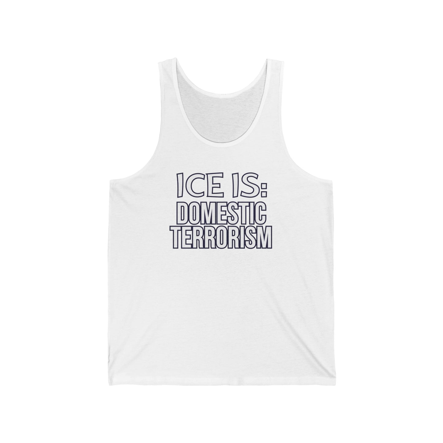 Abolish Ice-Is Shirt Protest Tank Top Foxtrot Delta Tango F*ck Donald Trump Social Justice Anti-Fascism Abolish Icestapo Sleeveless Cotton