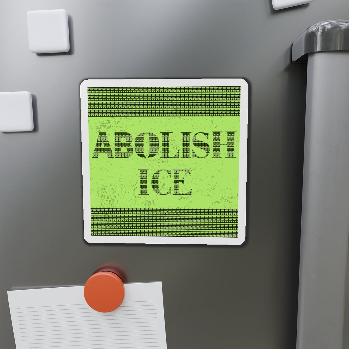 Political Magnet Anti-Trump Merch Abolish ICE Fuck Donald Trump Car Magnet Political FDT Resist Protest Gear Anti-Fascism Democratic Sign