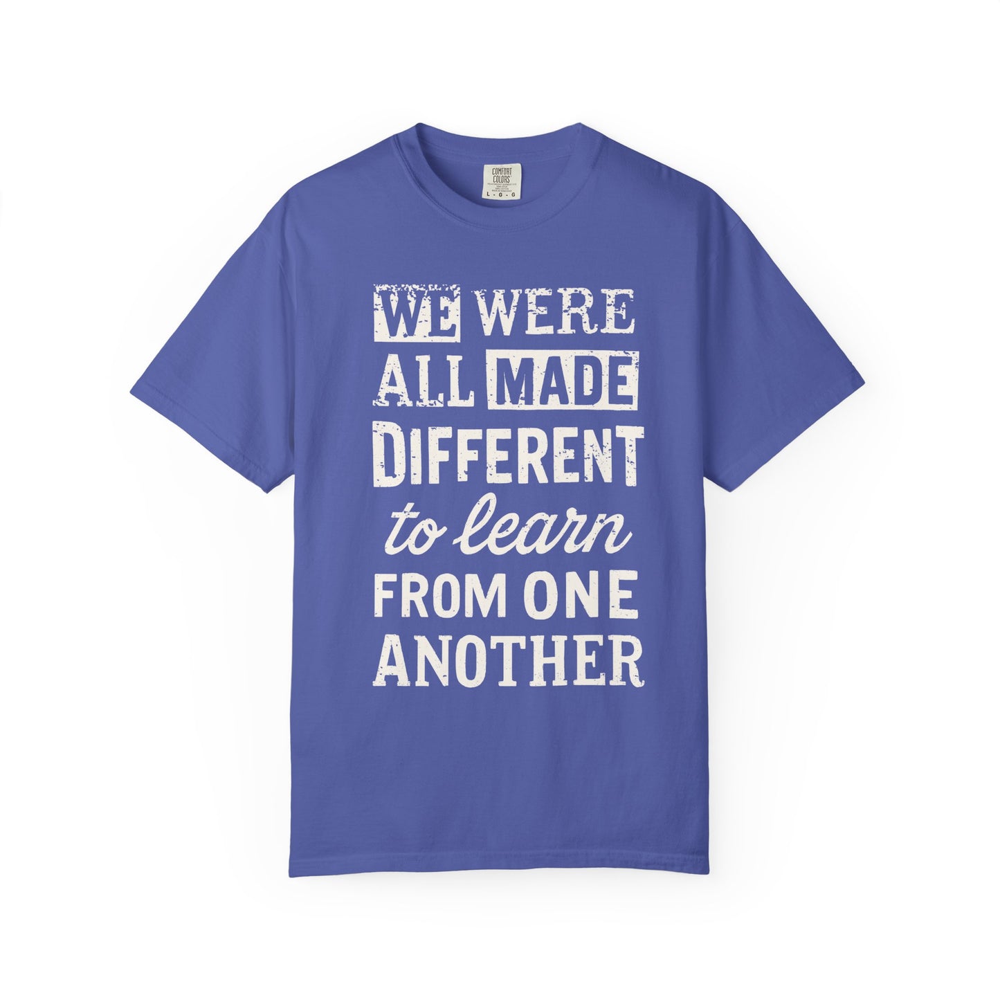 We Were All Made Different Protest Shirt Social Justice T-Shirt Anti-Trump Merch Comfort Colors Anti-Fascism Resistance Gear Protest Apparel