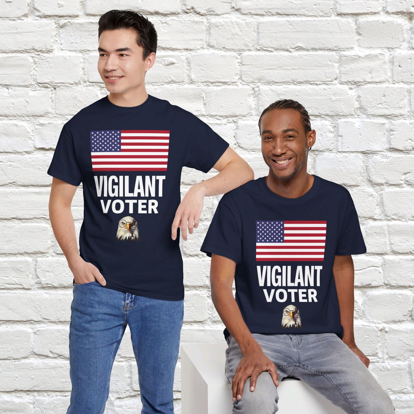 Vigilant Voter Shirt- Vote Blue Save Democracy Tee- Democrat Presidential Election T-Shirt