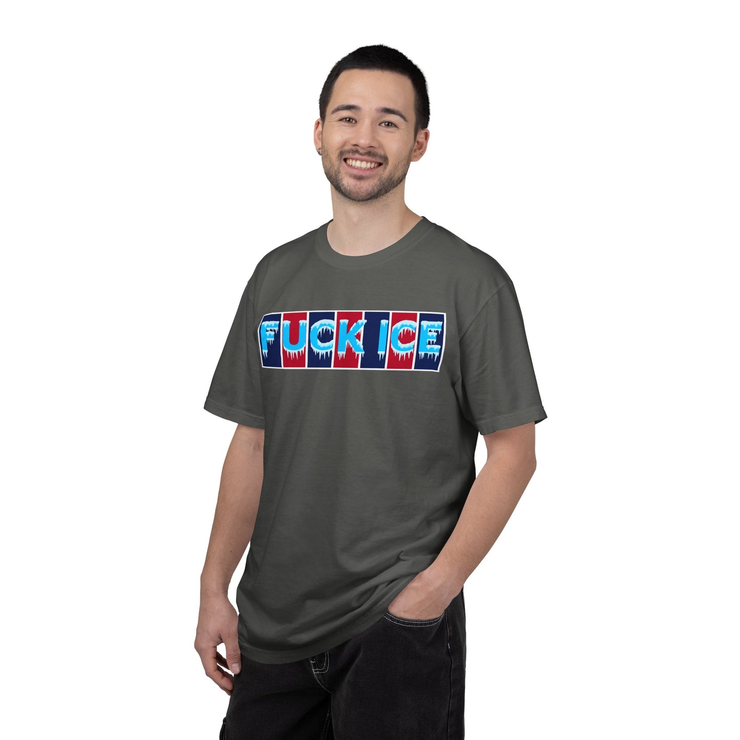 F*ck Ice Tee Protest Shirt Foxtrot Delta Tango F*ck Donald Trump Anti-Fascism Abolish Icestapo Comfort Colors Ring-Spun Cotton Tshirt