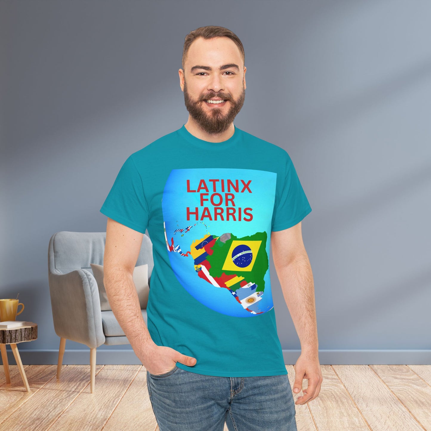 Latinx For Harris Shirt - Harris/Walz 2024 T-Shirt -  Democrat Presidential Election Tee