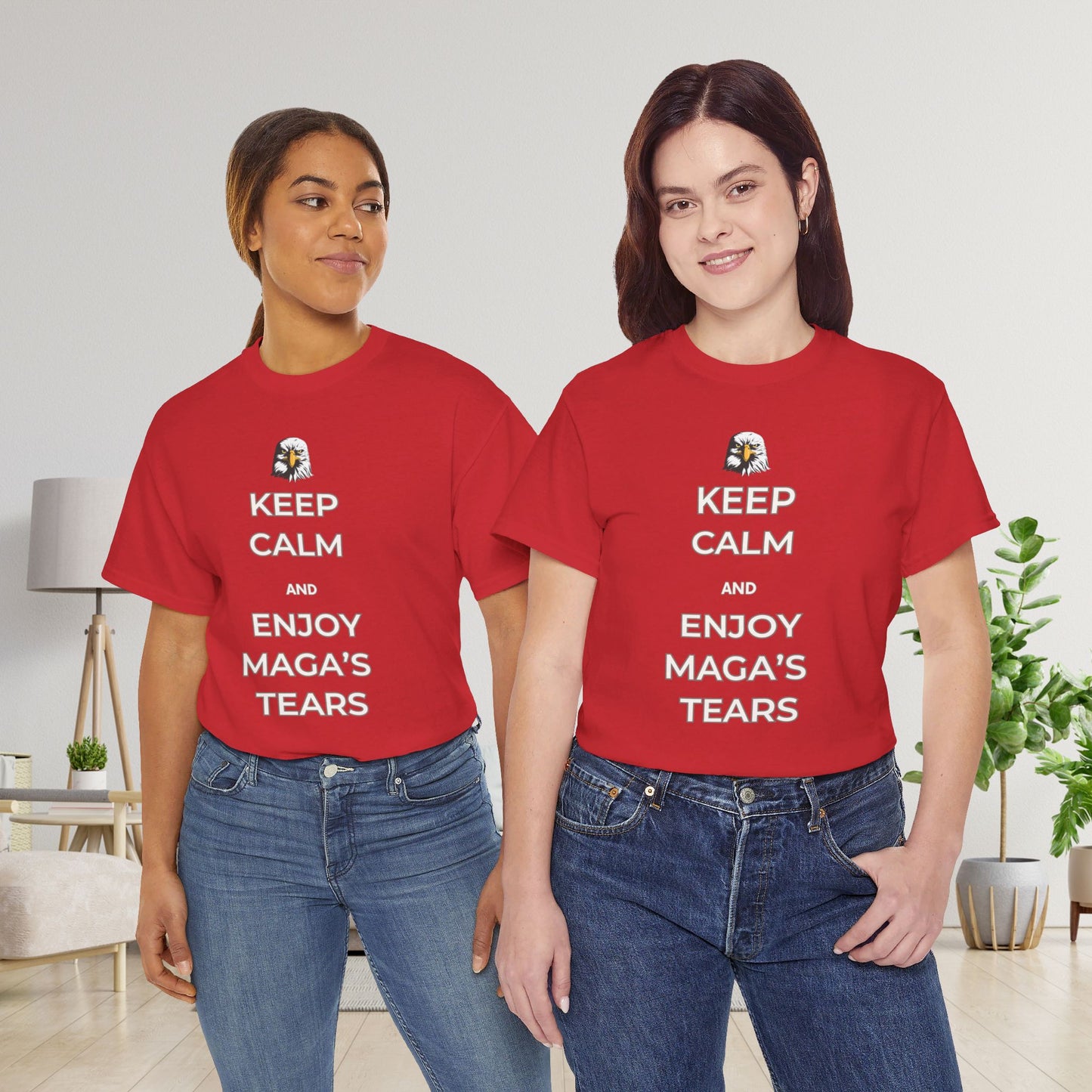 Keep Calm and Enjoy MAGA's Tears Shirt- Harris Walz Tee-  Democrat Presidential Election T-Shirt