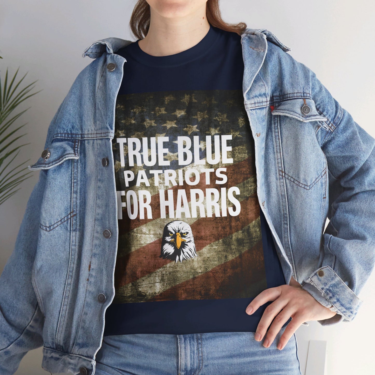 True Blue Patriots for Harris Shirt- Save Democracy Tee- Democrat Presidential Election T-Shirt