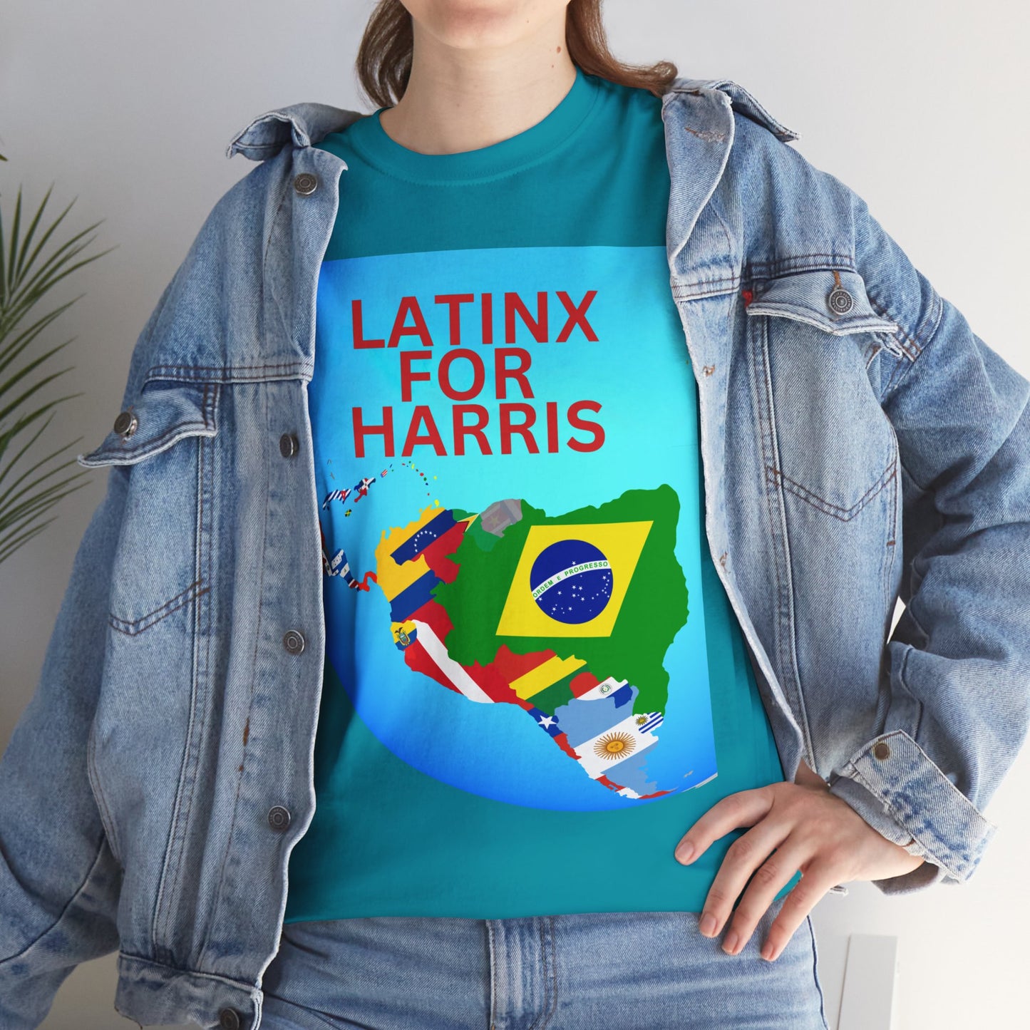 Latinx For Harris Shirt - Harris/Walz 2024 T-Shirt -  Democrat Presidential Election Tee