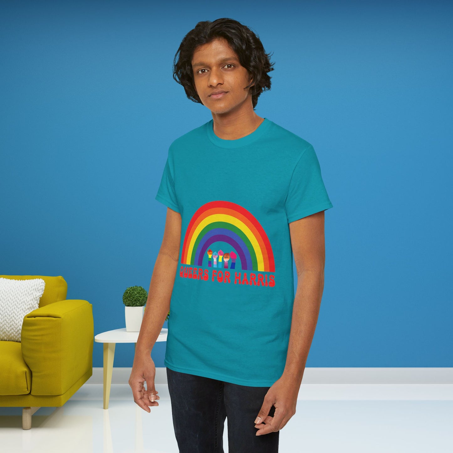 Queers For Harris Shirt- Support LGBTQ Tee-  Democrat Presidential Election T-Shirt