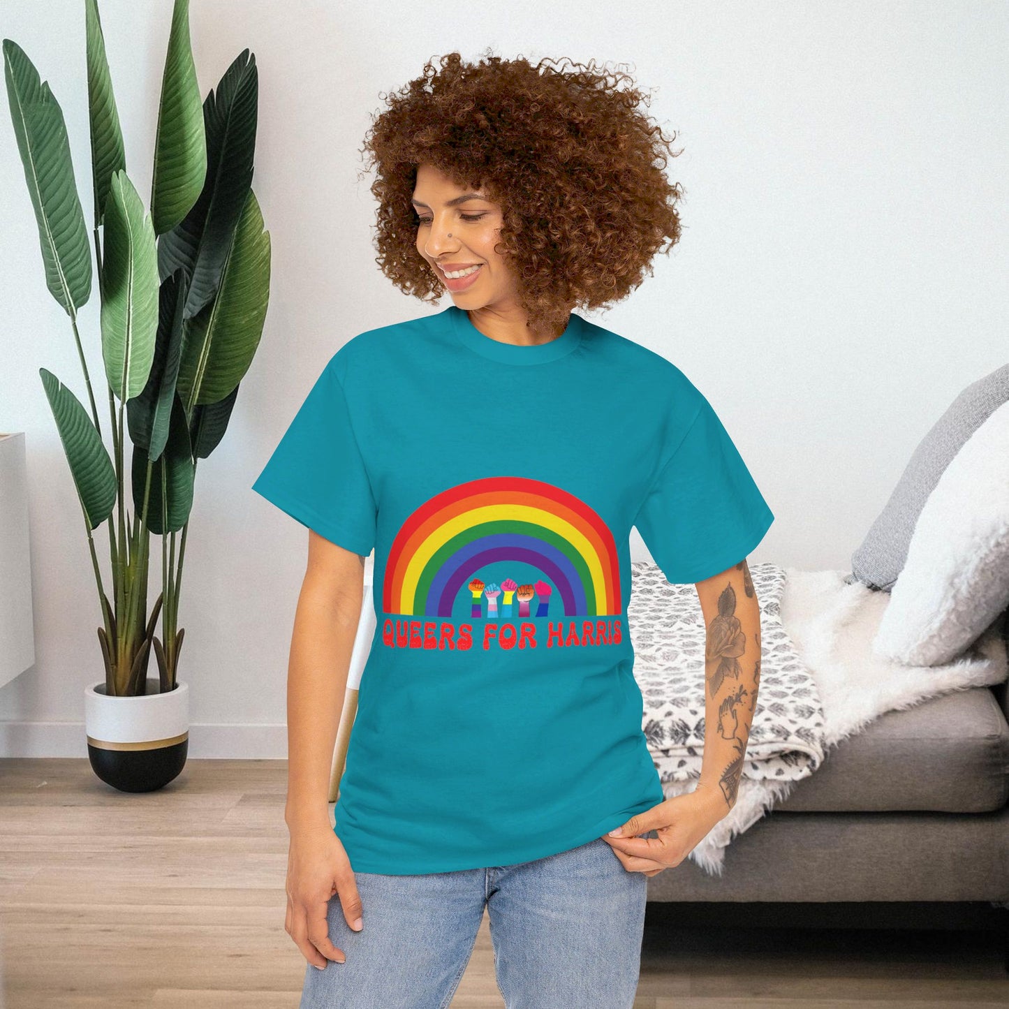 Queers For Harris Shirt- Support LGBTQ Tee-  Democrat Presidential Election T-Shirt