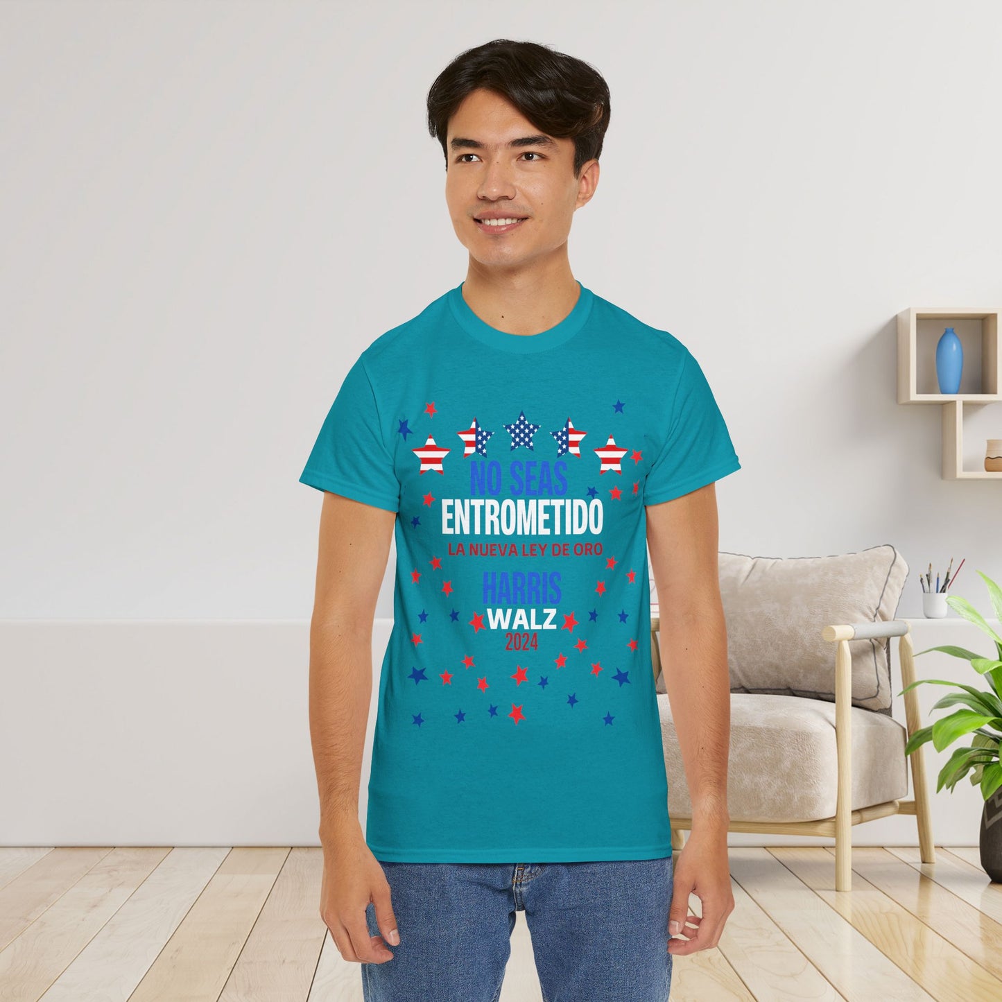 No Seas Entrometido Shirt- Harris/Walz 2024 T-Shirt in Spanish-  Democrat Presidential Election Tee