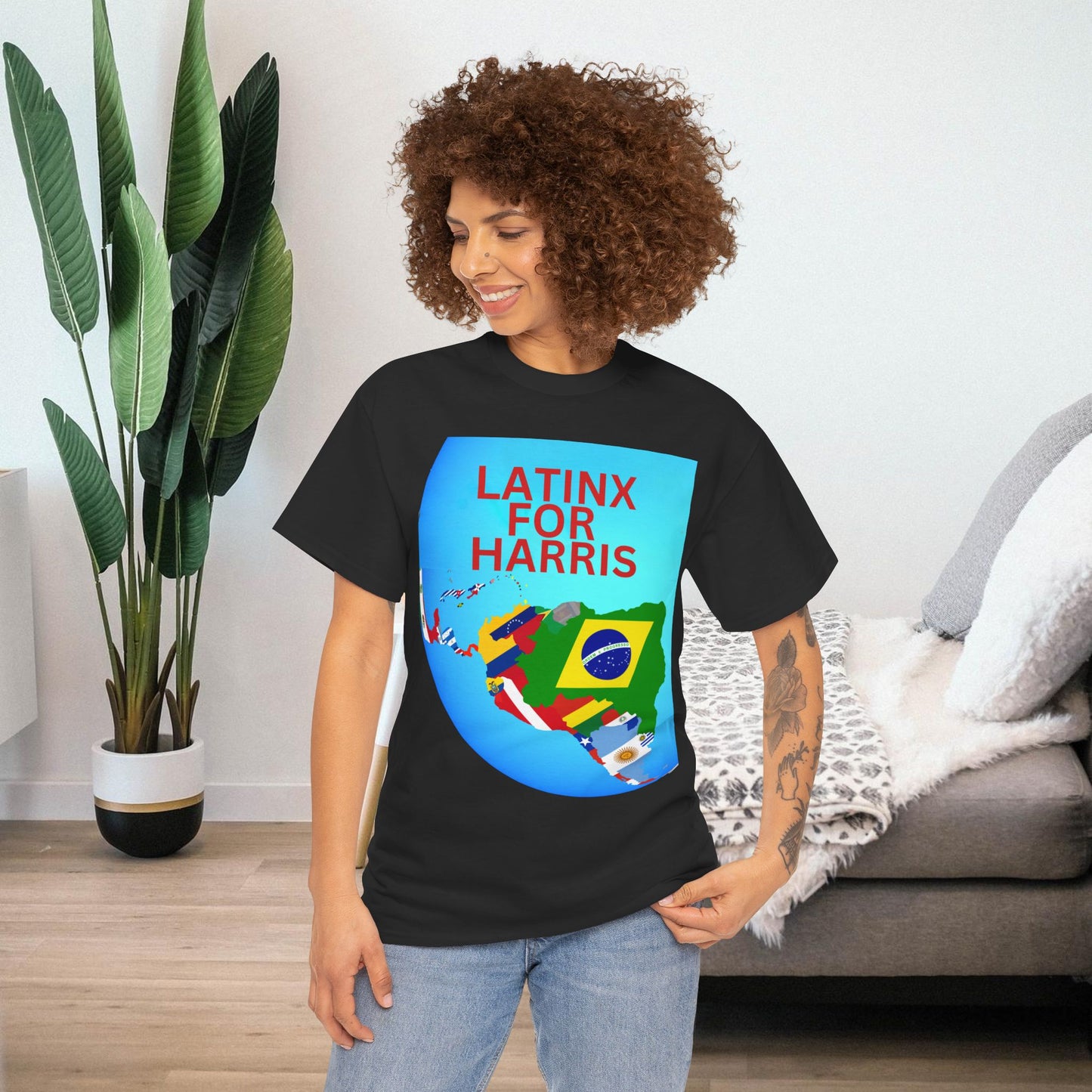 Latinx For Harris Shirt - Harris/Walz 2024 T-Shirt -  Democrat Presidential Election Tee