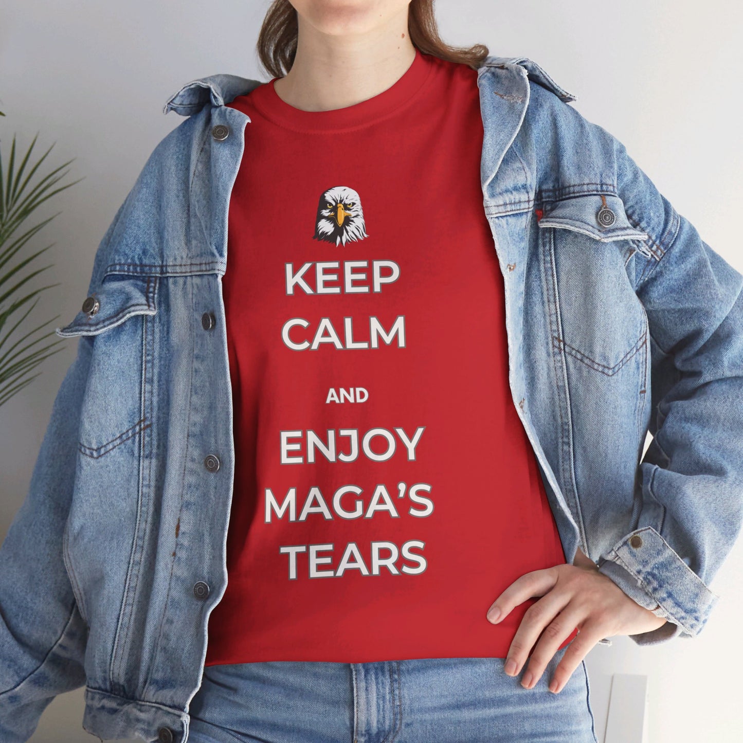 Keep Calm and Enjoy MAGA's Tears Shirt- Harris Walz Tee-  Democrat Presidential Election T-Shirt