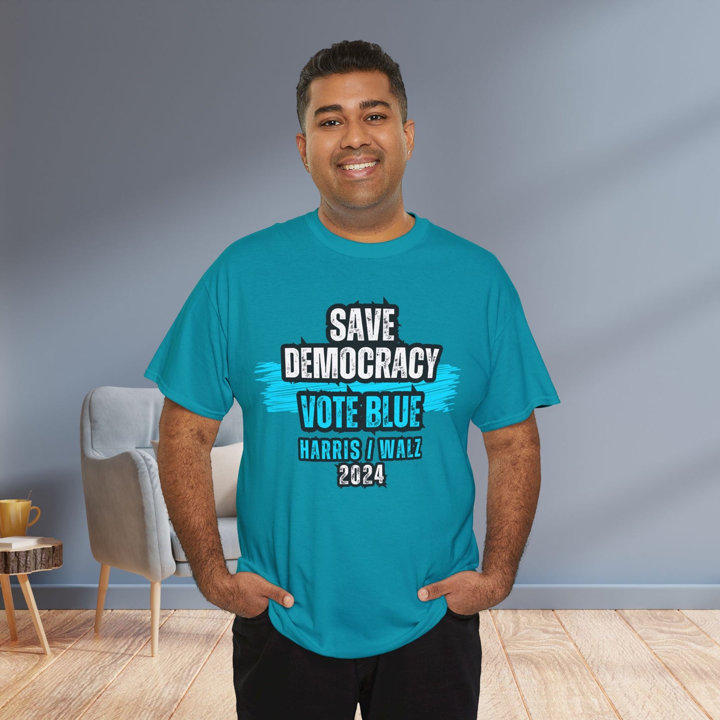 Save Democracy Vote Blue Shirt- Save Democracy Tee- Democrat Presidential Election T-Shirt