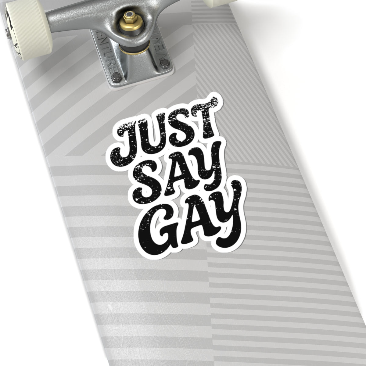 Just Say Gay LGBT Water Bottle Sticker for Laptop LGBTQ Decal Queer Lesbian Bisexual Transgender Gay Pride Merch LGBTQIA Political Adhesive