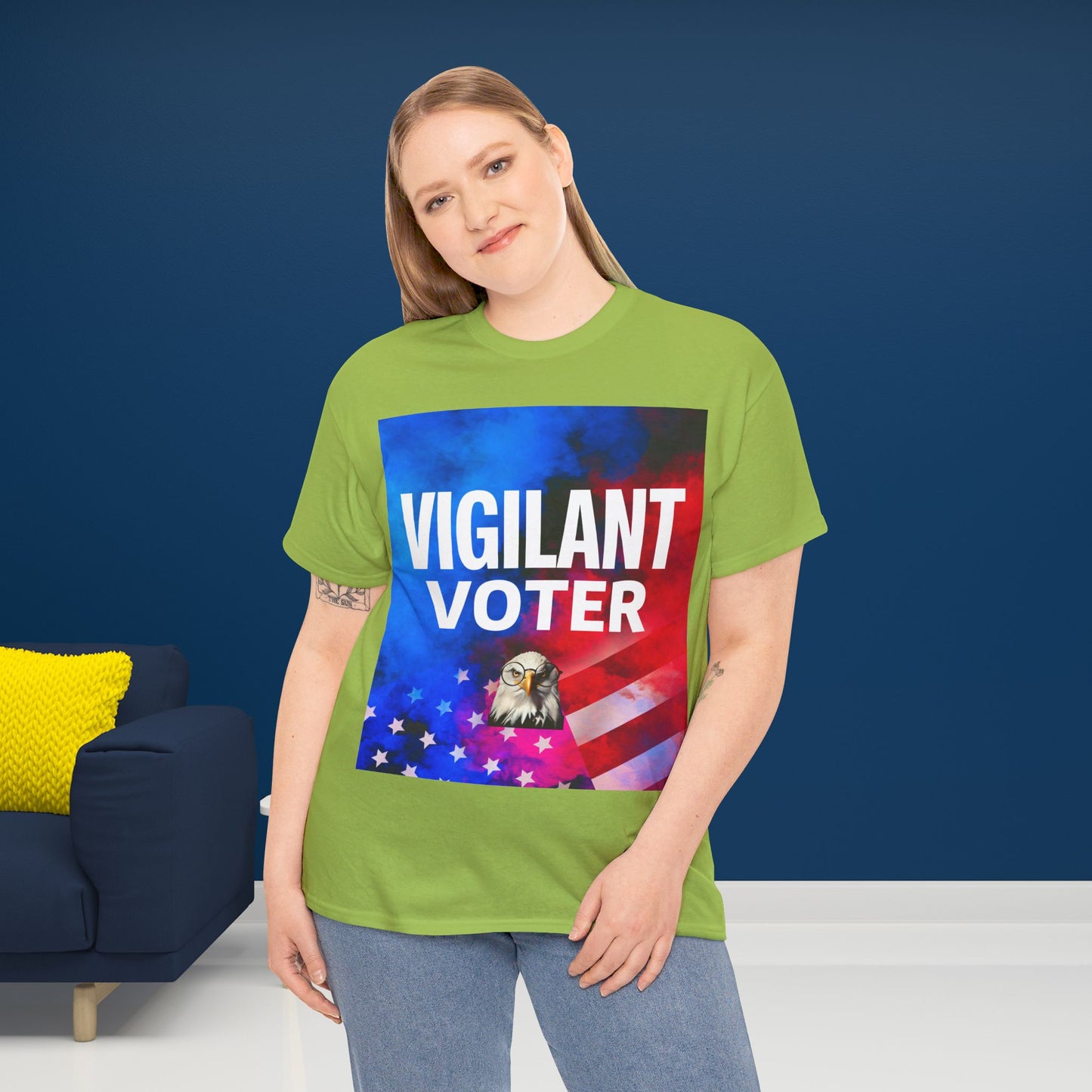 Vigilant Voter Shirt- Vote Blue Save Democracy Tee- Democrat Presidential Election T-Shirt