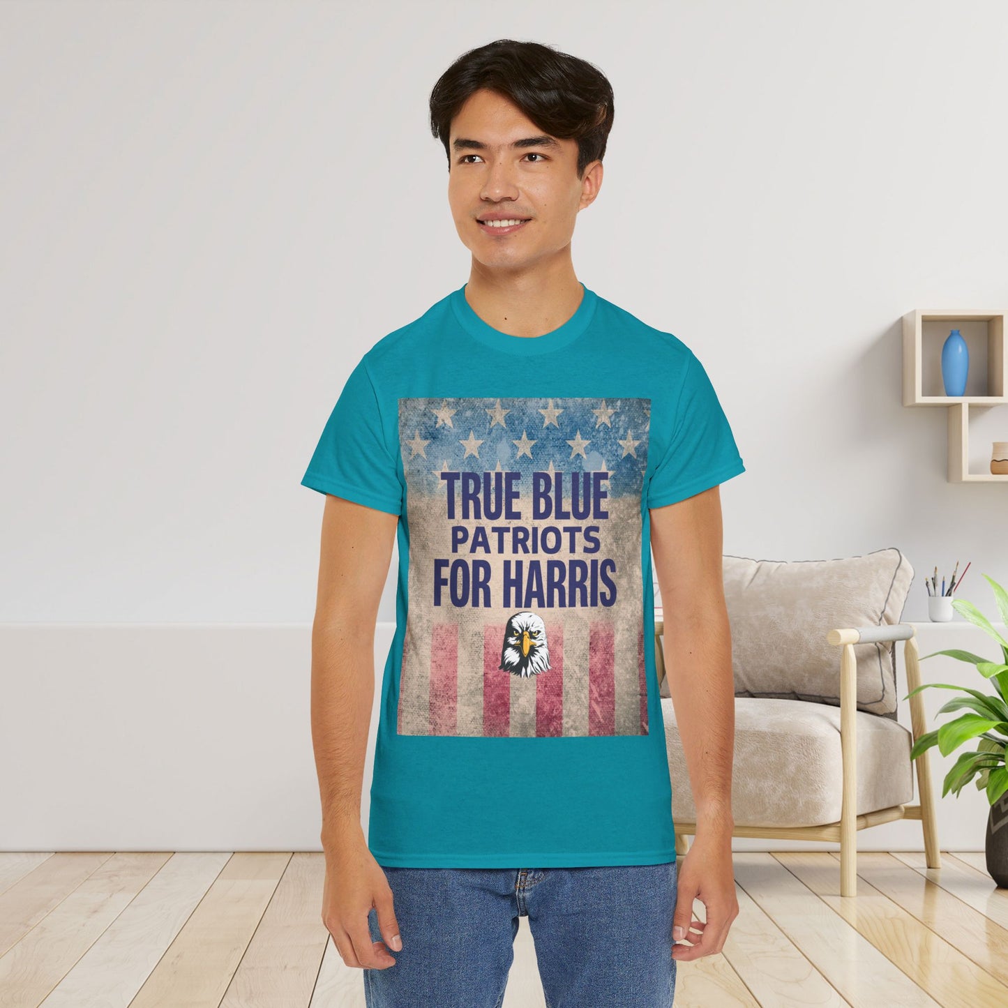 True Blue Patriots for Harris Shirt- Save Democracy Tee- Democrat Presidential Election T-Shirt