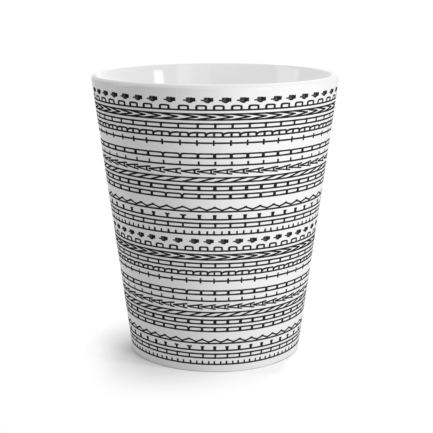 FDT Latte Cup Hidden Message Mug Fuck Donald Trump Political Anti-Fascism 12oz Ceramic Foxtrot Delta Tango Protest Coffee Cups