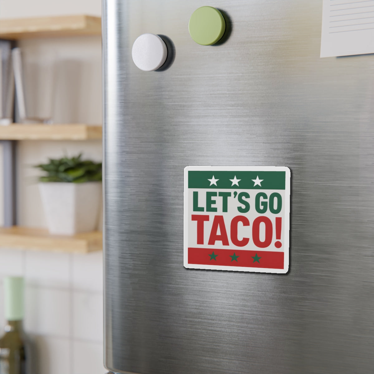 Political Magnet Anti-Trump Merch Let's Go Taco Fuck Donald Trump Car Magnet Political FDT Resist Protest Gear Anti-Fascism Mexican Sign