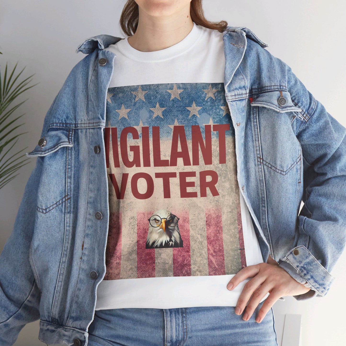 Vigilant Voter Shirt- Vote Blue Save Democracy Tee- Democrat Presidential Election T-Shirt