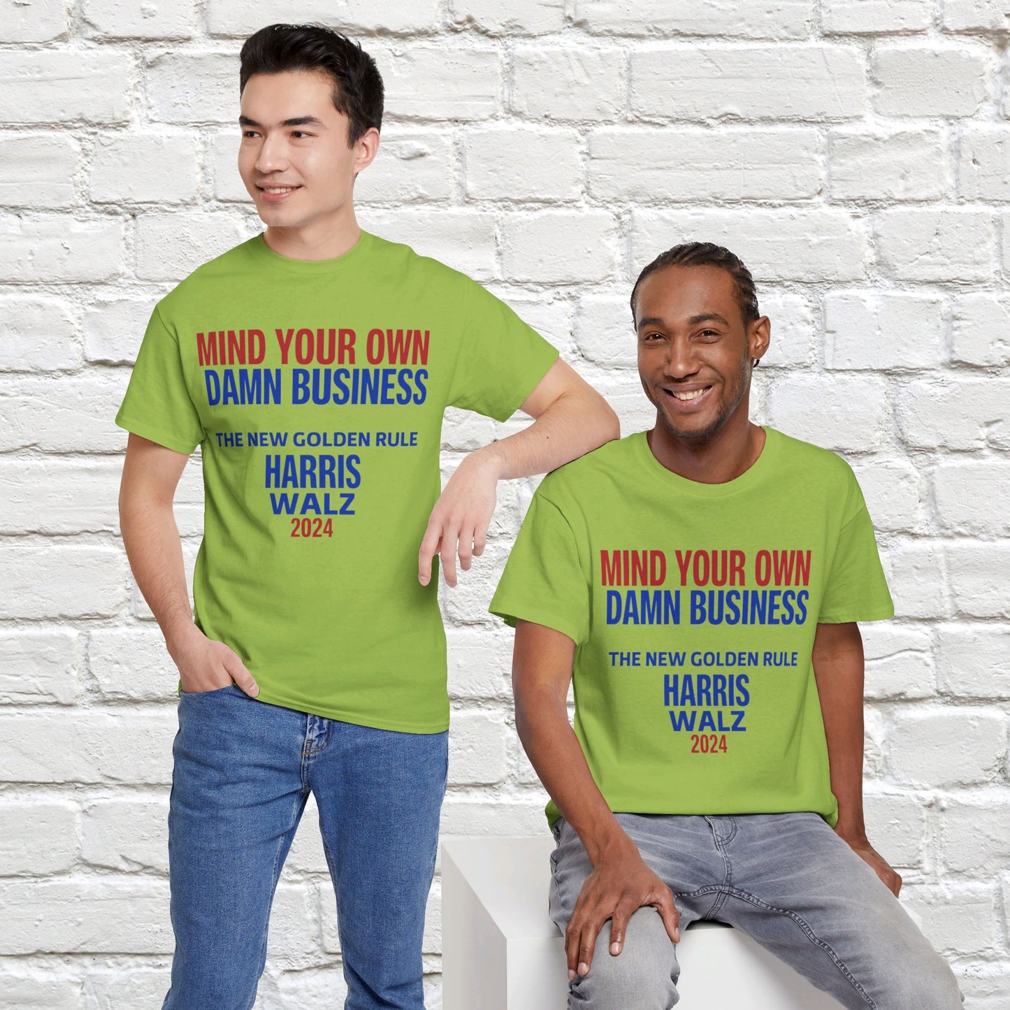 Mind Your Own Damn Business Shirt- Harris Walsh Tee-  Democrat Presidential Election T-Shirt