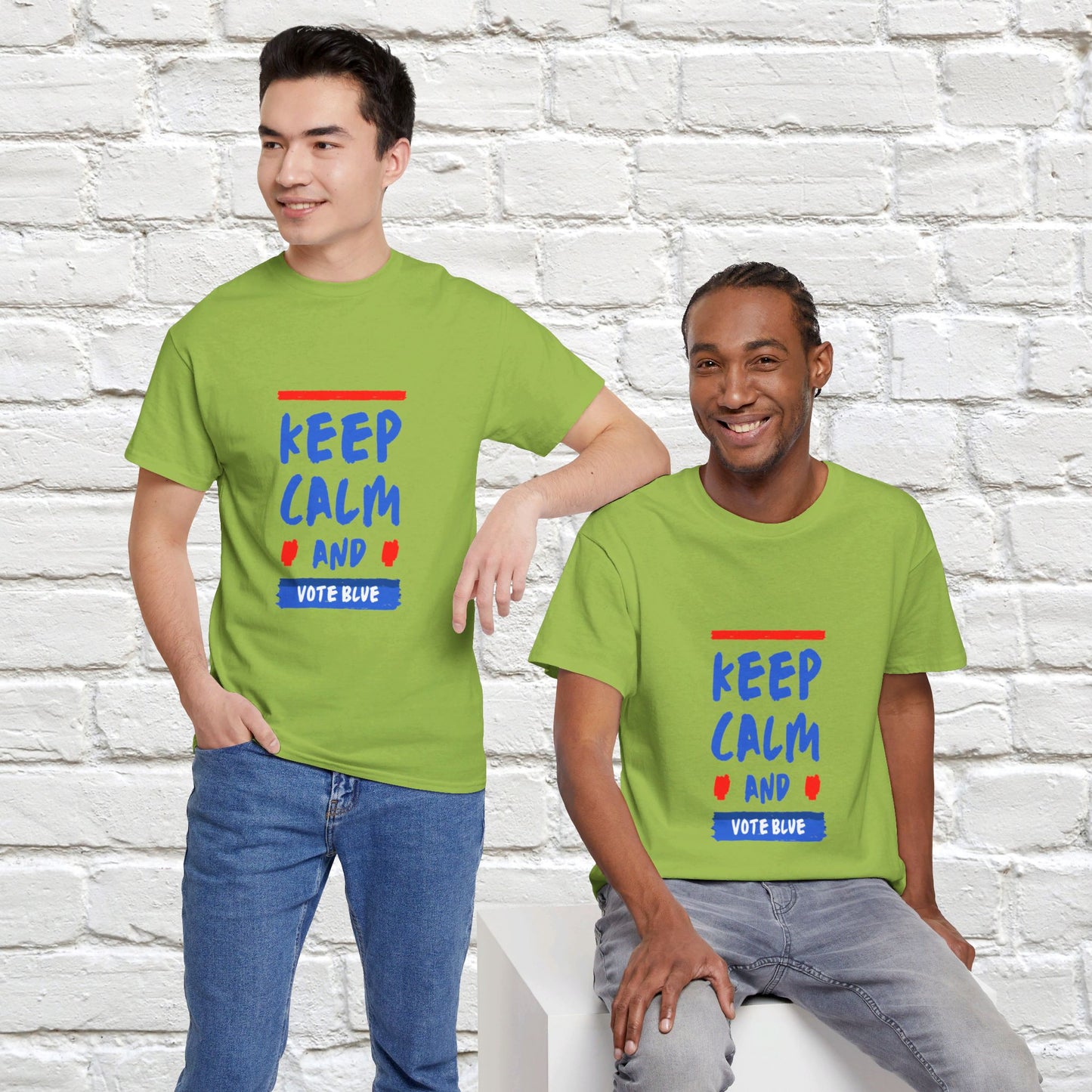 Keep Calm and Vote Blue Shirt- Save Democracy Tee- Democrat Presidential Election T-Shirt