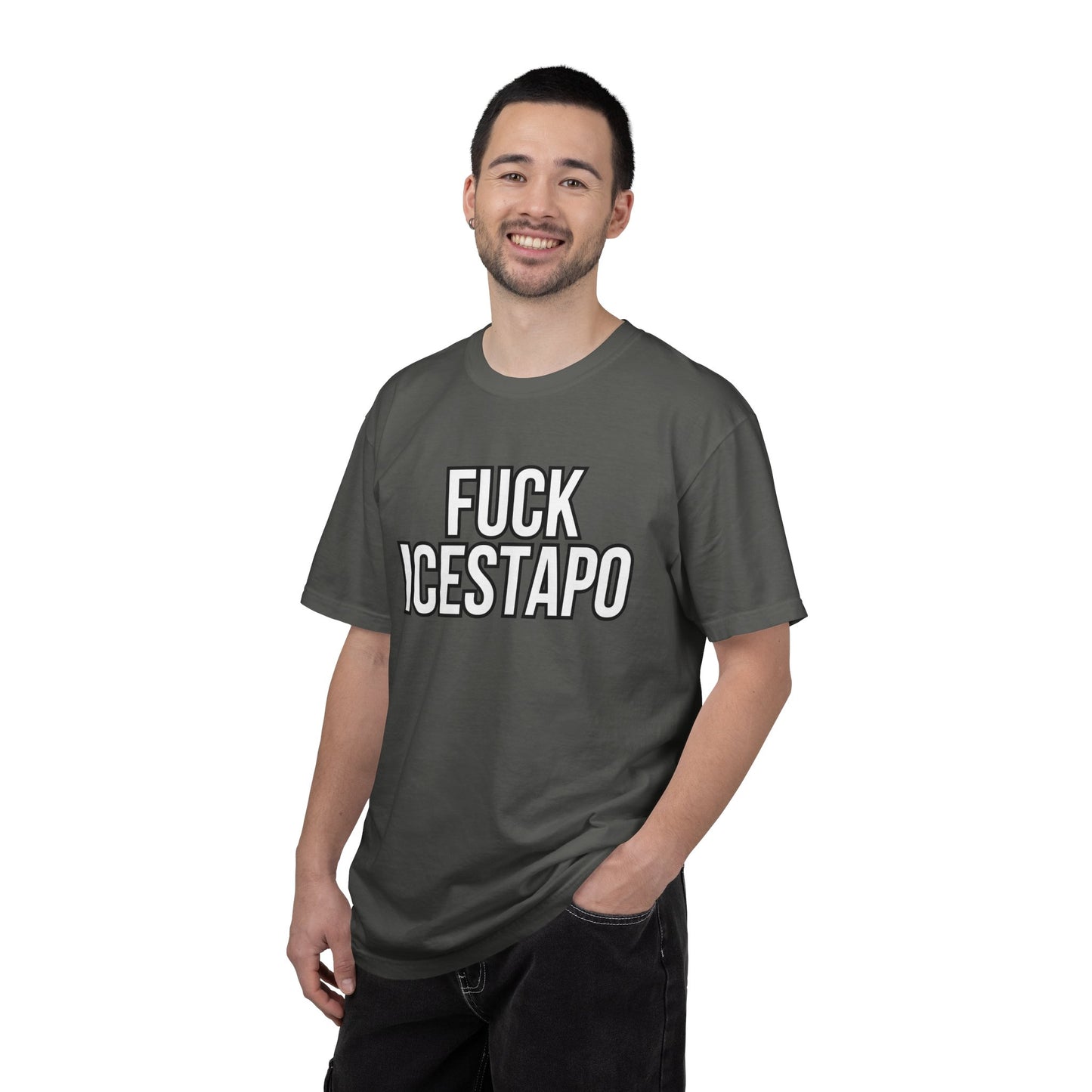 F*ck ICESTAPO Tee Protest Shirt Foxtrot Delta Tango Fck Donald Trump Anti-Fascism Abolish ICE Gestapo Comfort Colors Ring-Spun Cotton Tshirt