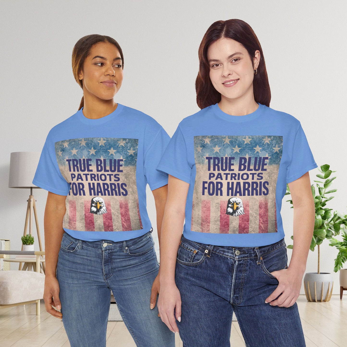 True Blue Patriots for Harris Shirt- Save Democracy Tee- Democrat Presidential Election T-Shirt