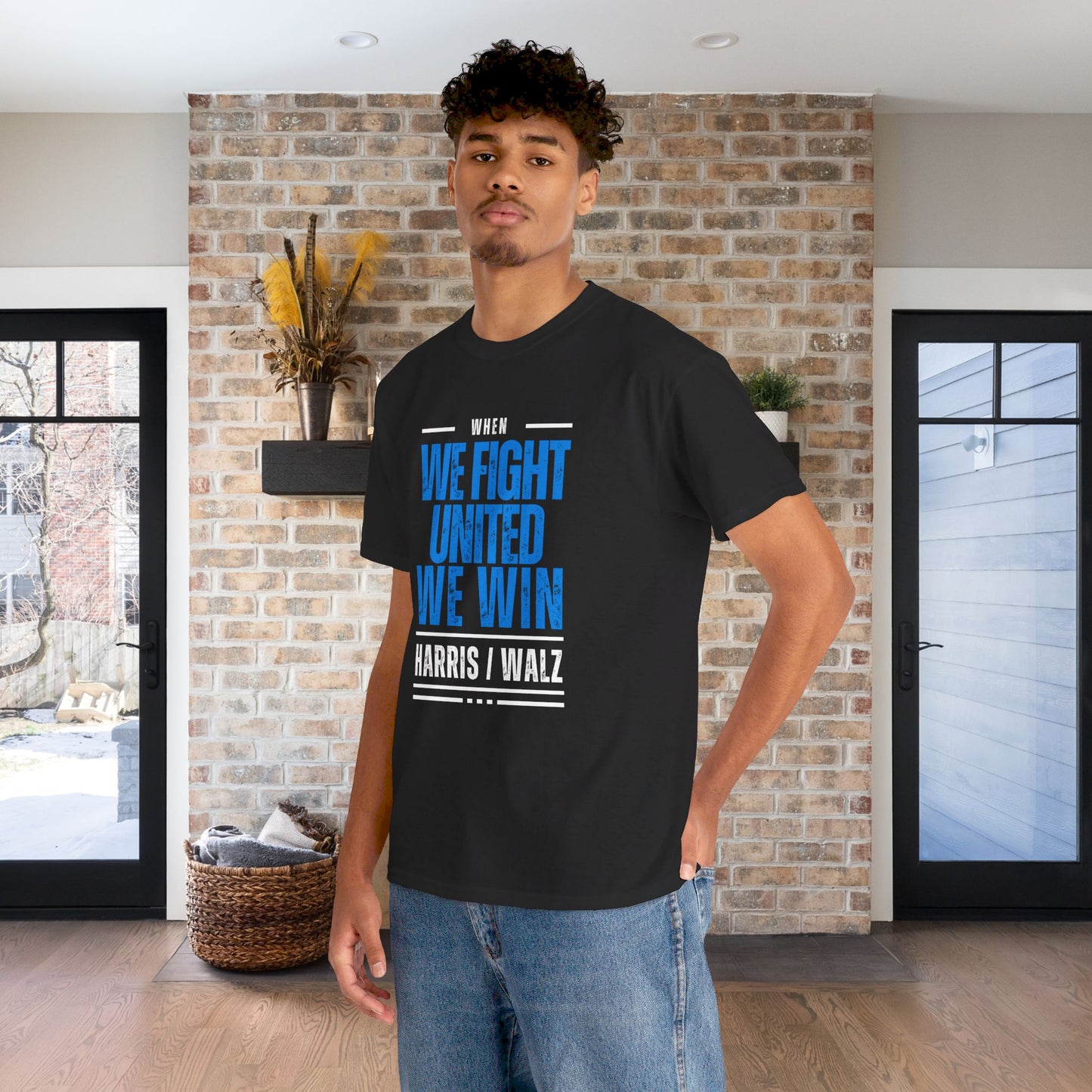 When We Fight United We Win Shirt- Harris Walz Tee-  Democrat Presidential Election T-Shirt