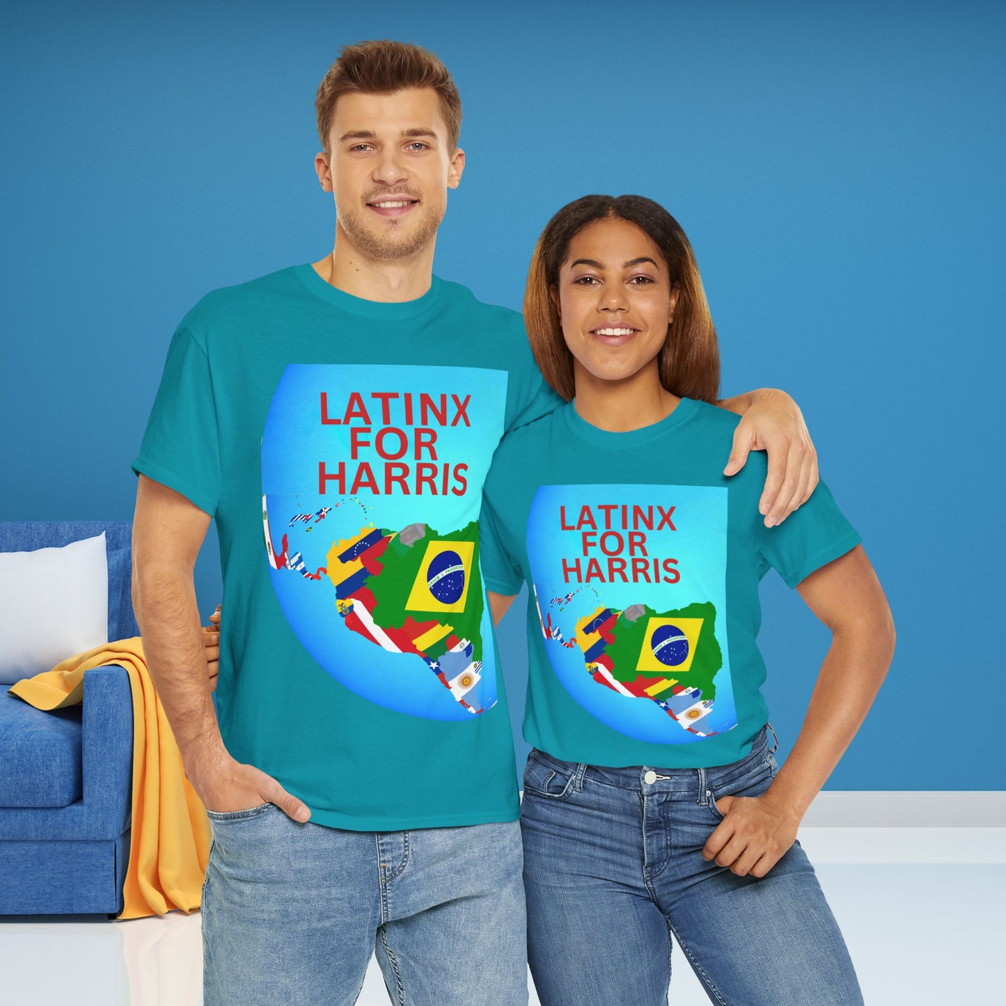 Latinx For Harris Shirt - Harris/Walz 2024 T-Shirt -  Democrat Presidential Election Tee