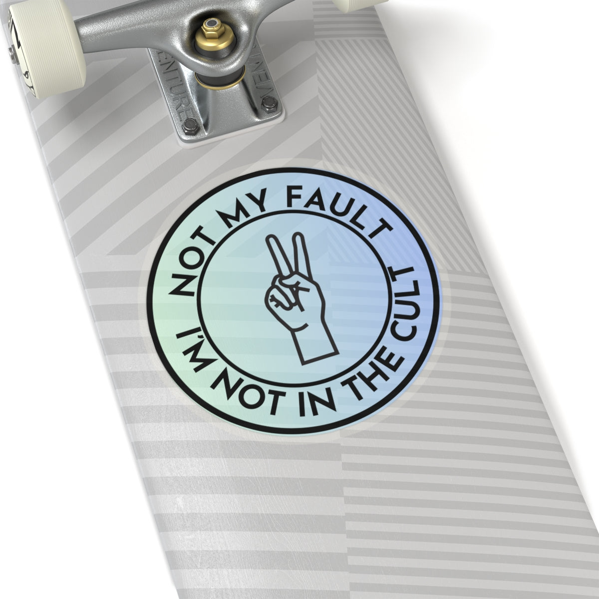 Resist Sticker Anti-Trump Merch Not My Fault I'm Not in the Cult Political Decal FDT Protest Sticker Activist Anti-Fascism Resistance Decal