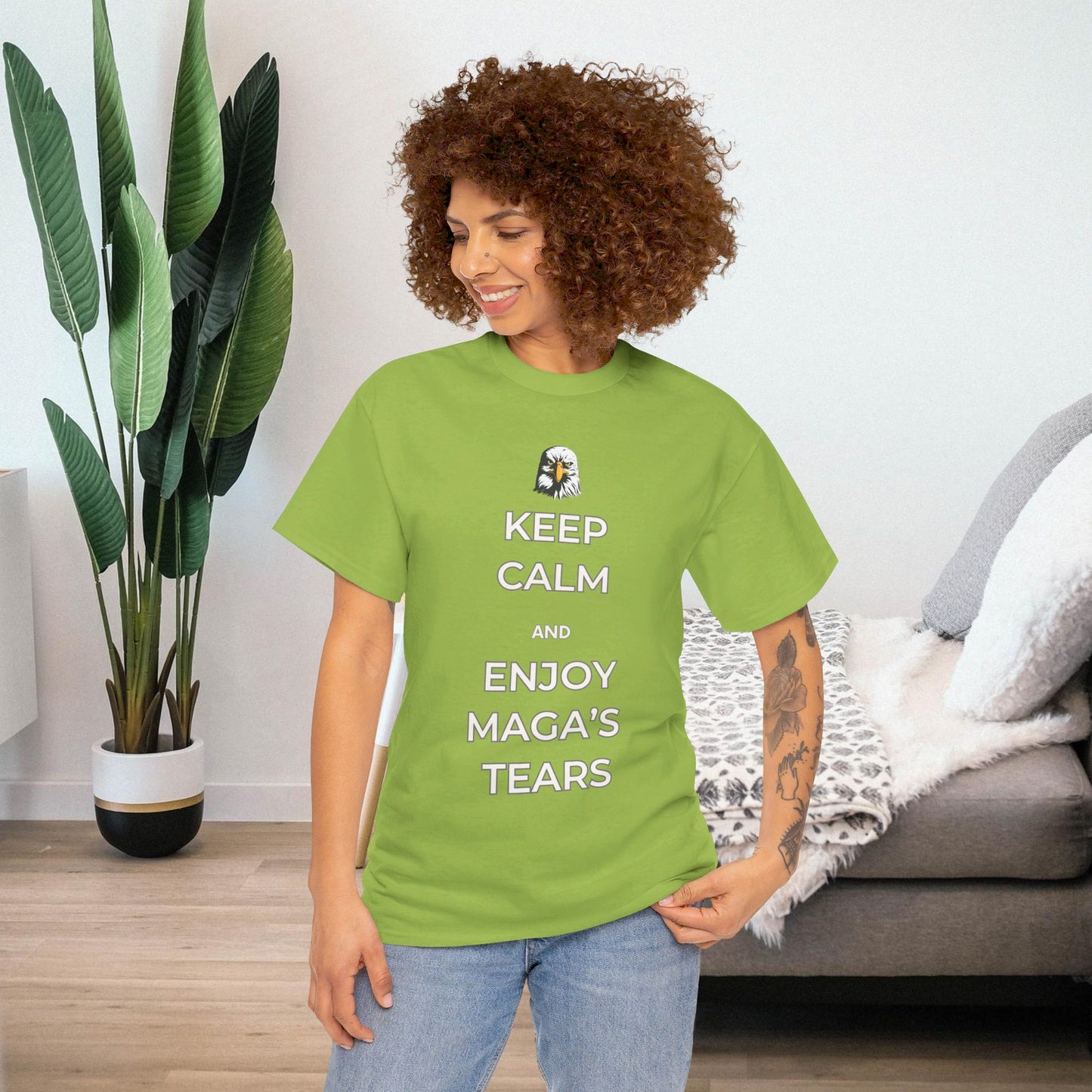 Keep Calm and Enjoy MAGA's Tears Shirt- Harris Walz Tee-  Democrat Presidential Election T-Shirt