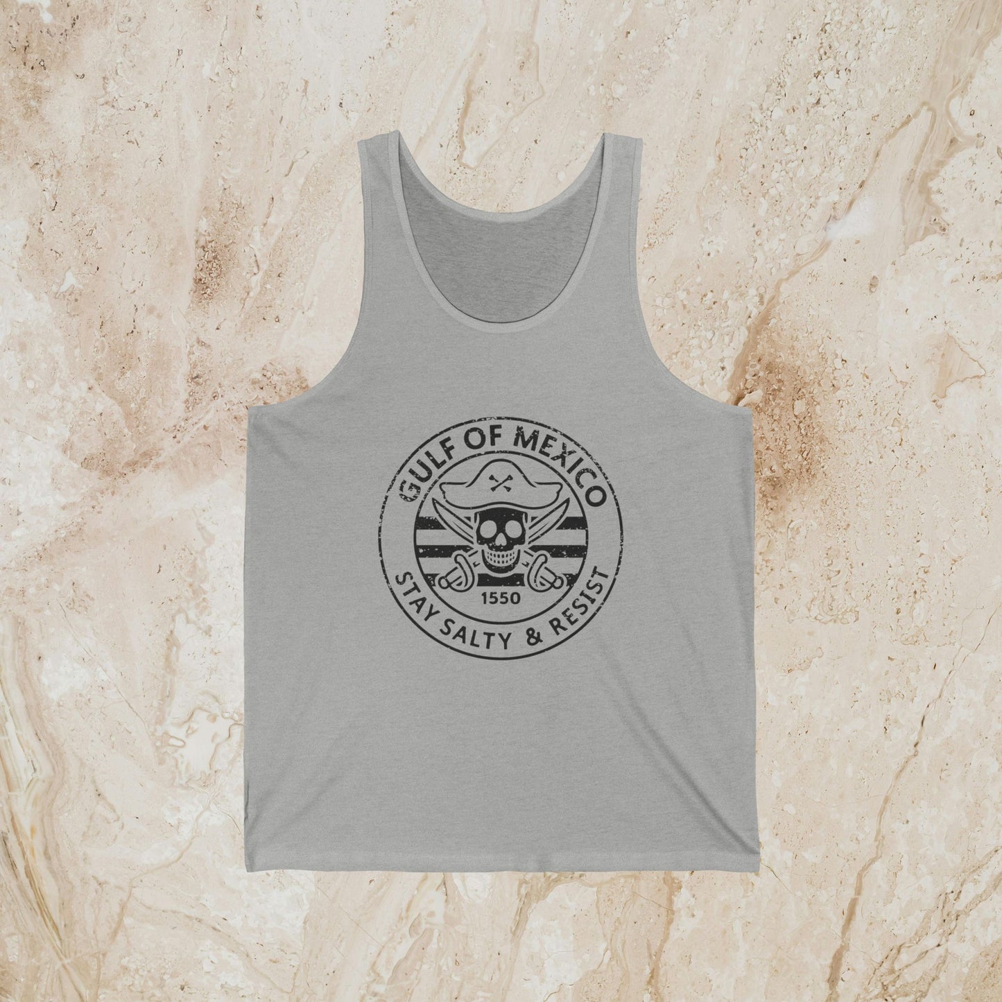 Gulf of Mexico Pirate Resist Shirt Protest Tank Top Social Justice Anti-Trump Merch Anti-Fascism Gear Resistance Tank Top Democrat Apparel