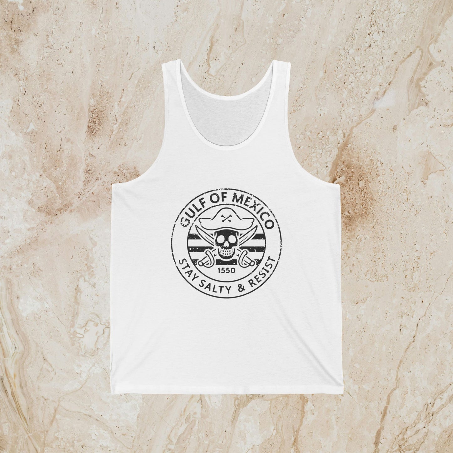 Gulf of Mexico Pirate Resist Shirt Protest Tank Top Social Justice Anti-Trump Merch Anti-Fascism Gear Resistance Tank Top Democrat Apparel