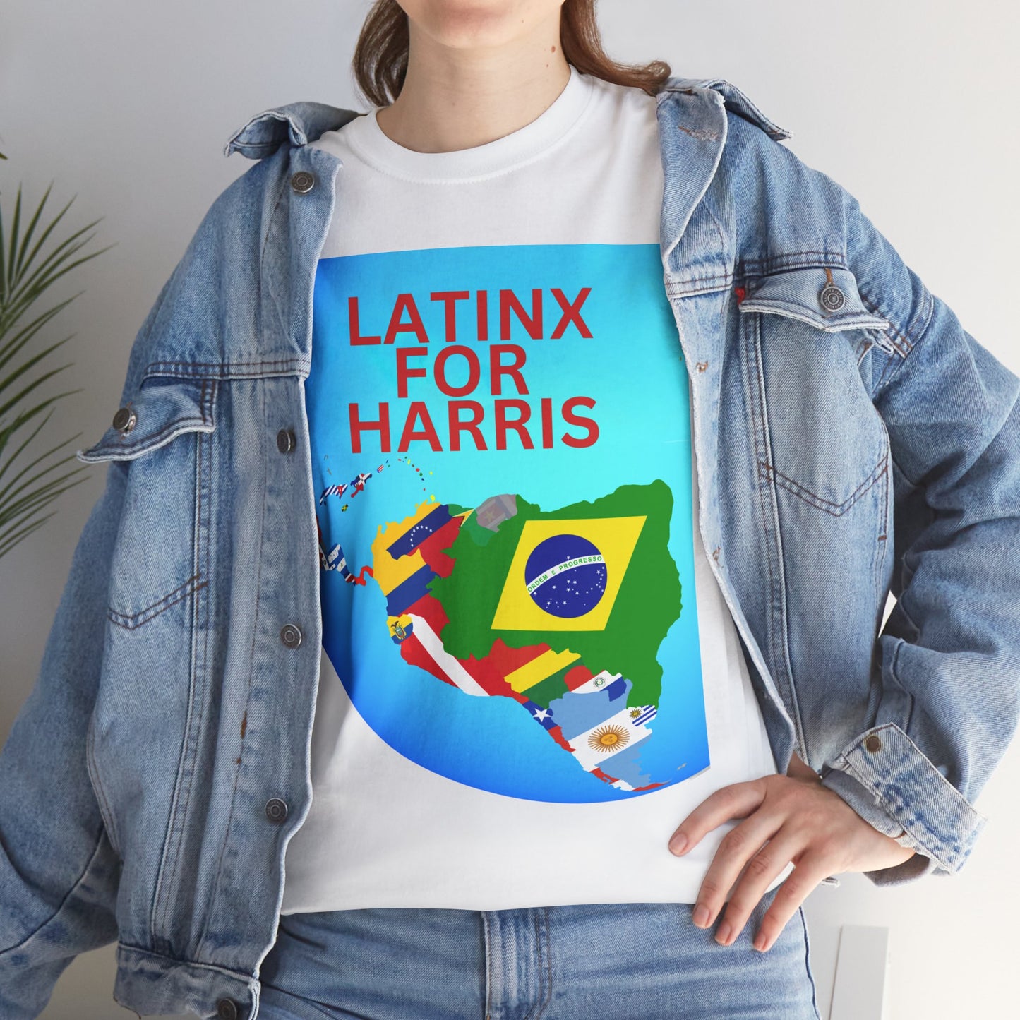 Latinx For Harris Shirt - Harris/Walz 2024 T-Shirt -  Democrat Presidential Election Tee