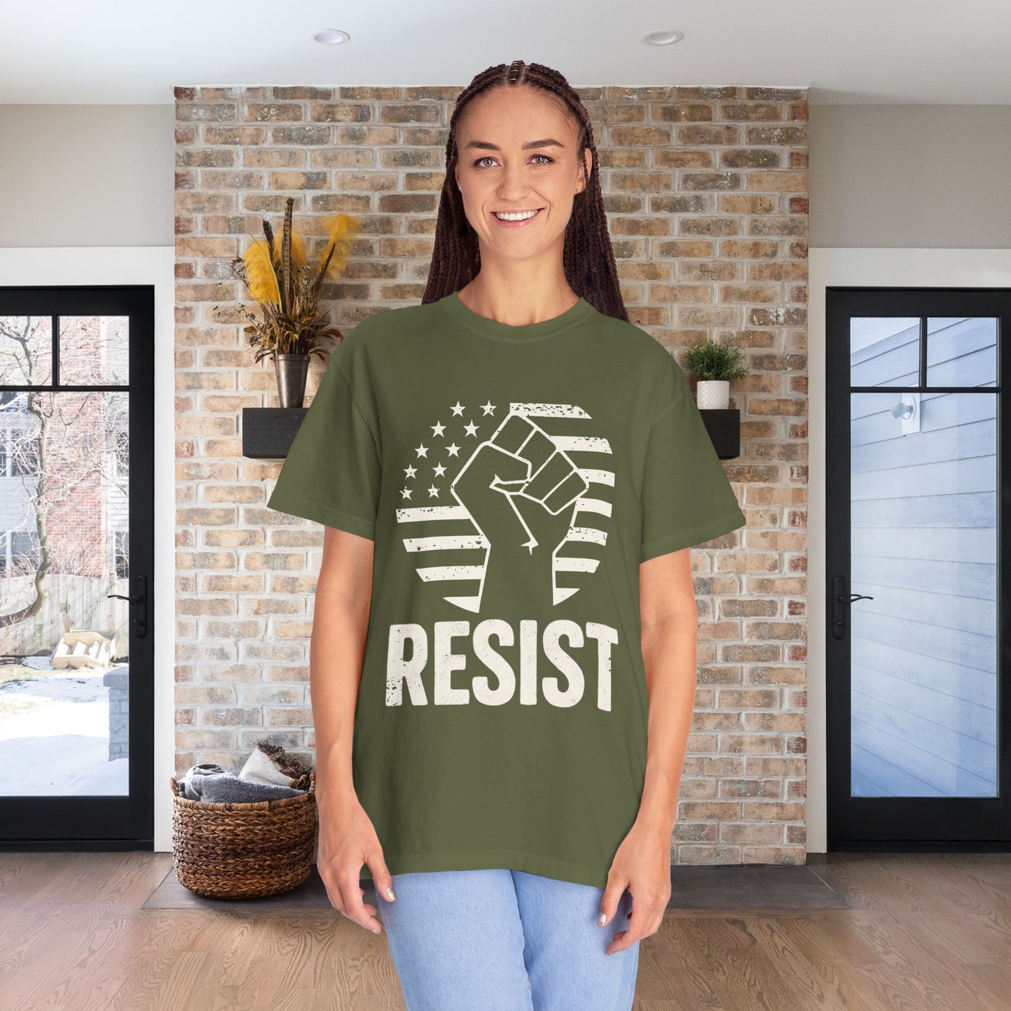 Resist Social Justice Shirt Anti Trump Resistance Tee Anti-Fascism Protest TShirt Comfort Colors Activist T-Shirt Gift for Democrat Apparel