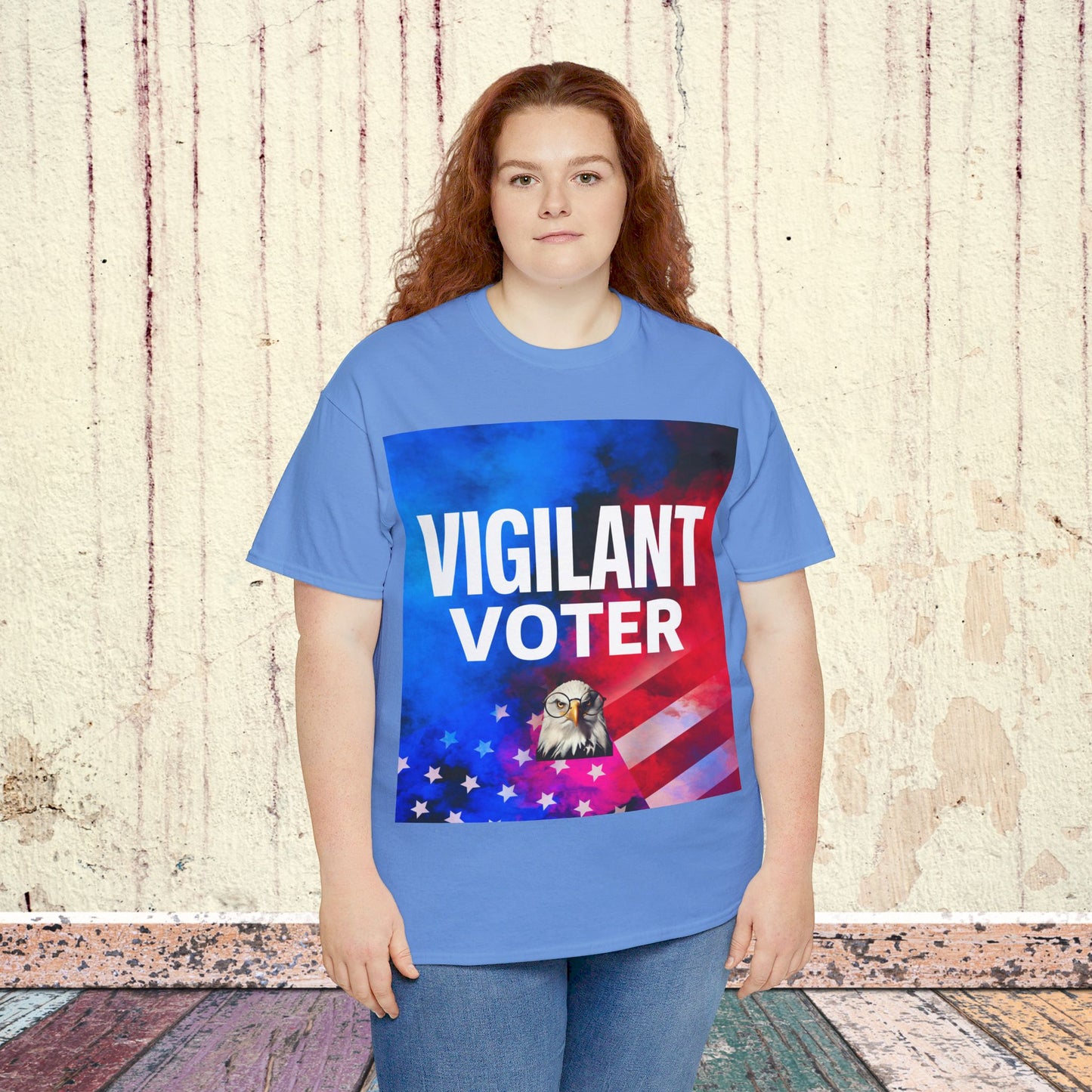 Vigilant Voter Shirt- Vote Blue Save Democracy Tee- Democrat Presidential Election T-Shirt