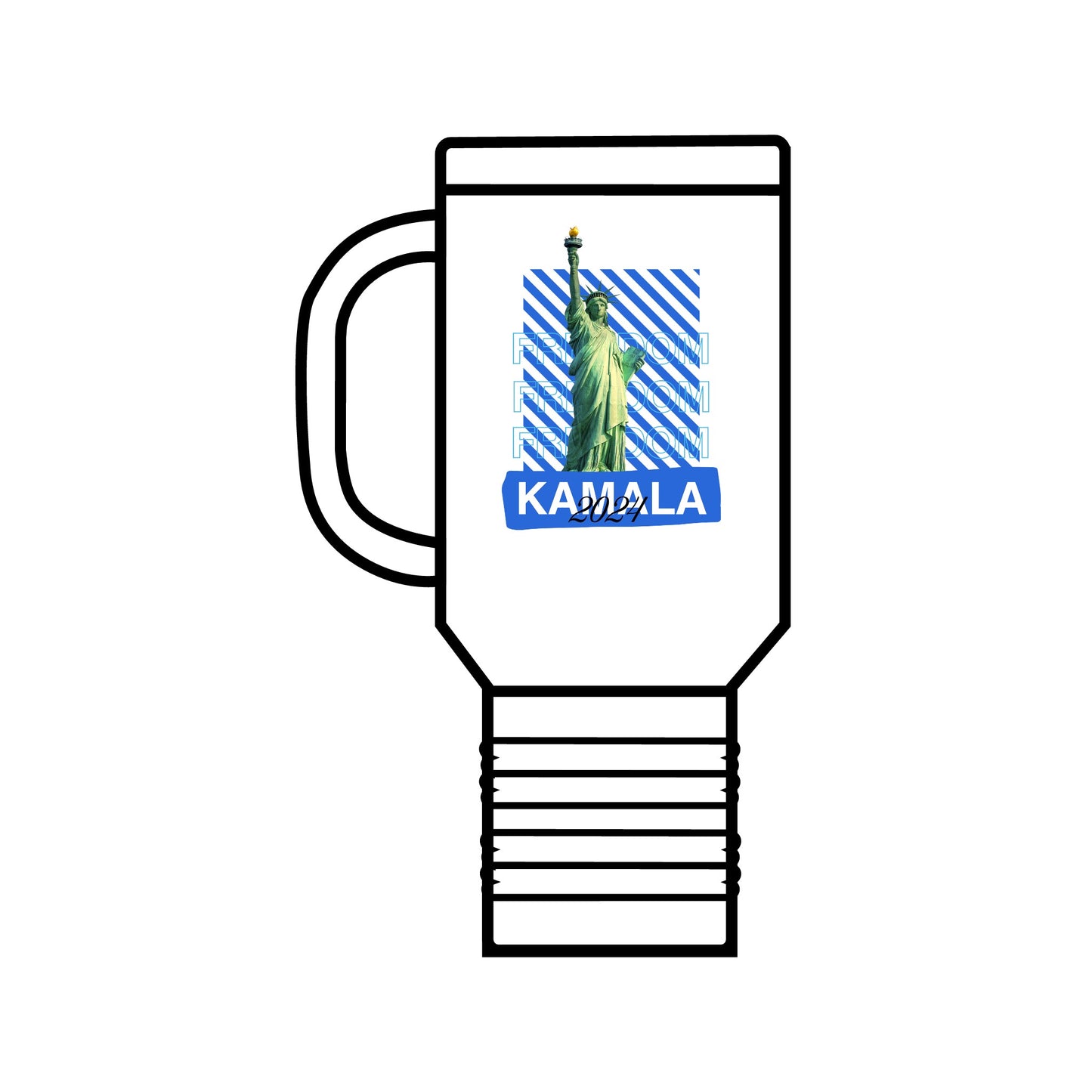 Travel Mug - Statue of Liberty Freedom Kamala 2024