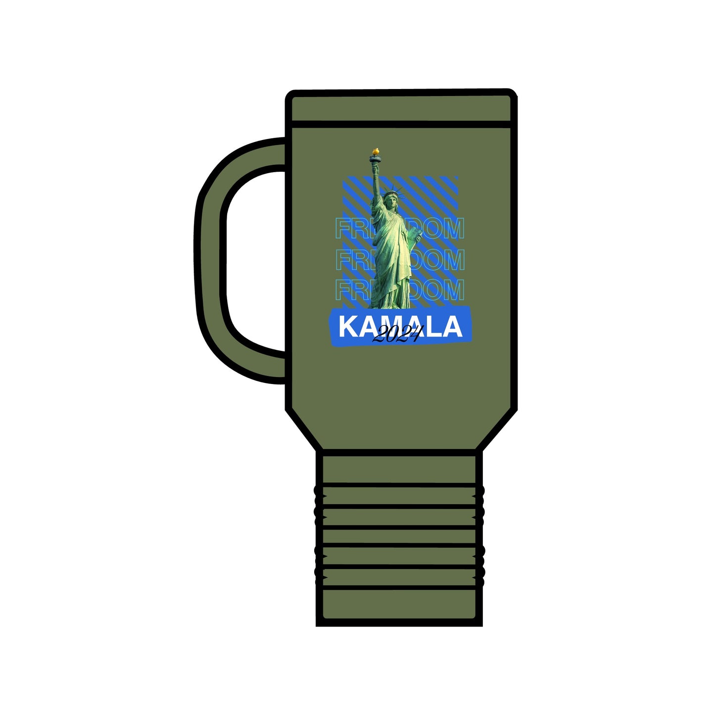 Travel Mug - Statue of Liberty Freedom Kamala 2024